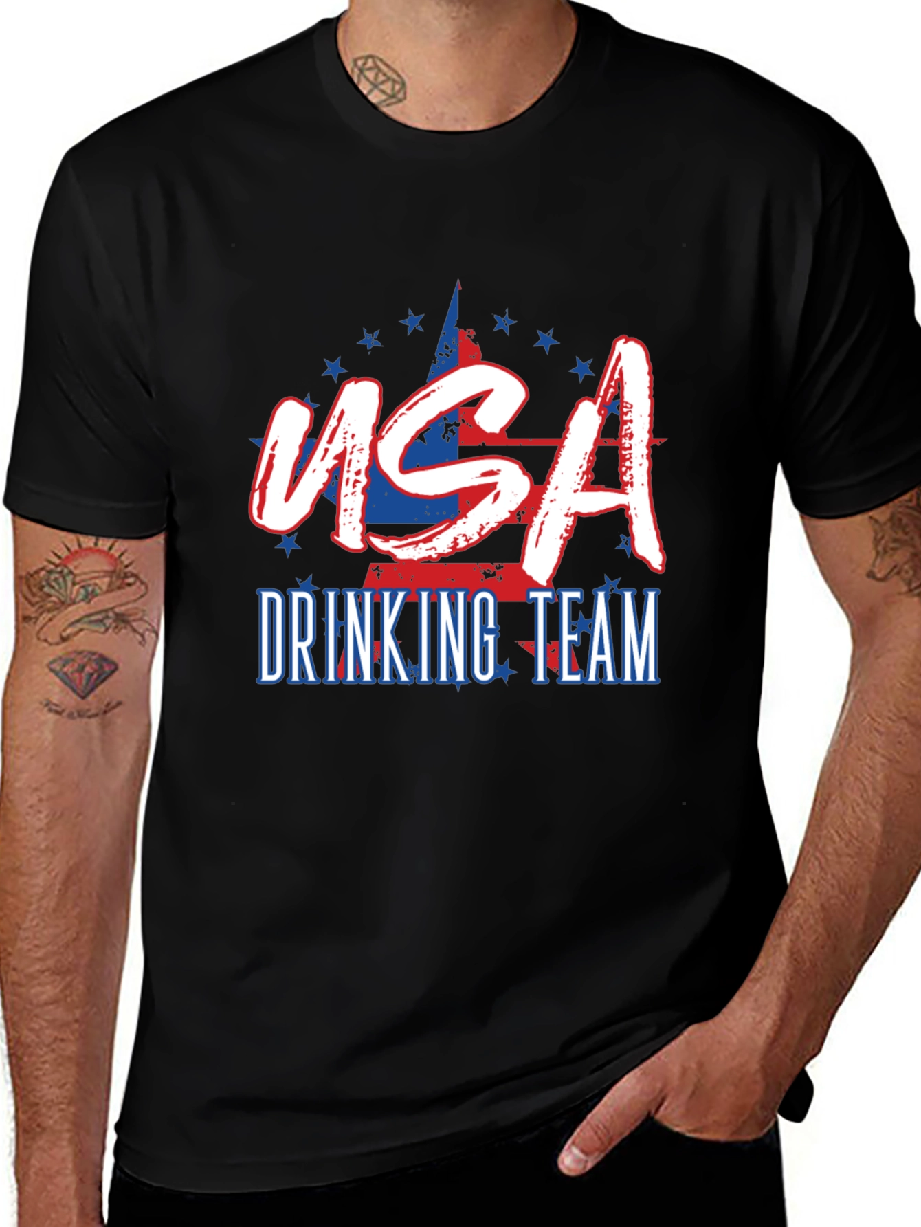 USA Drinking Team Patriotic T-Shirt