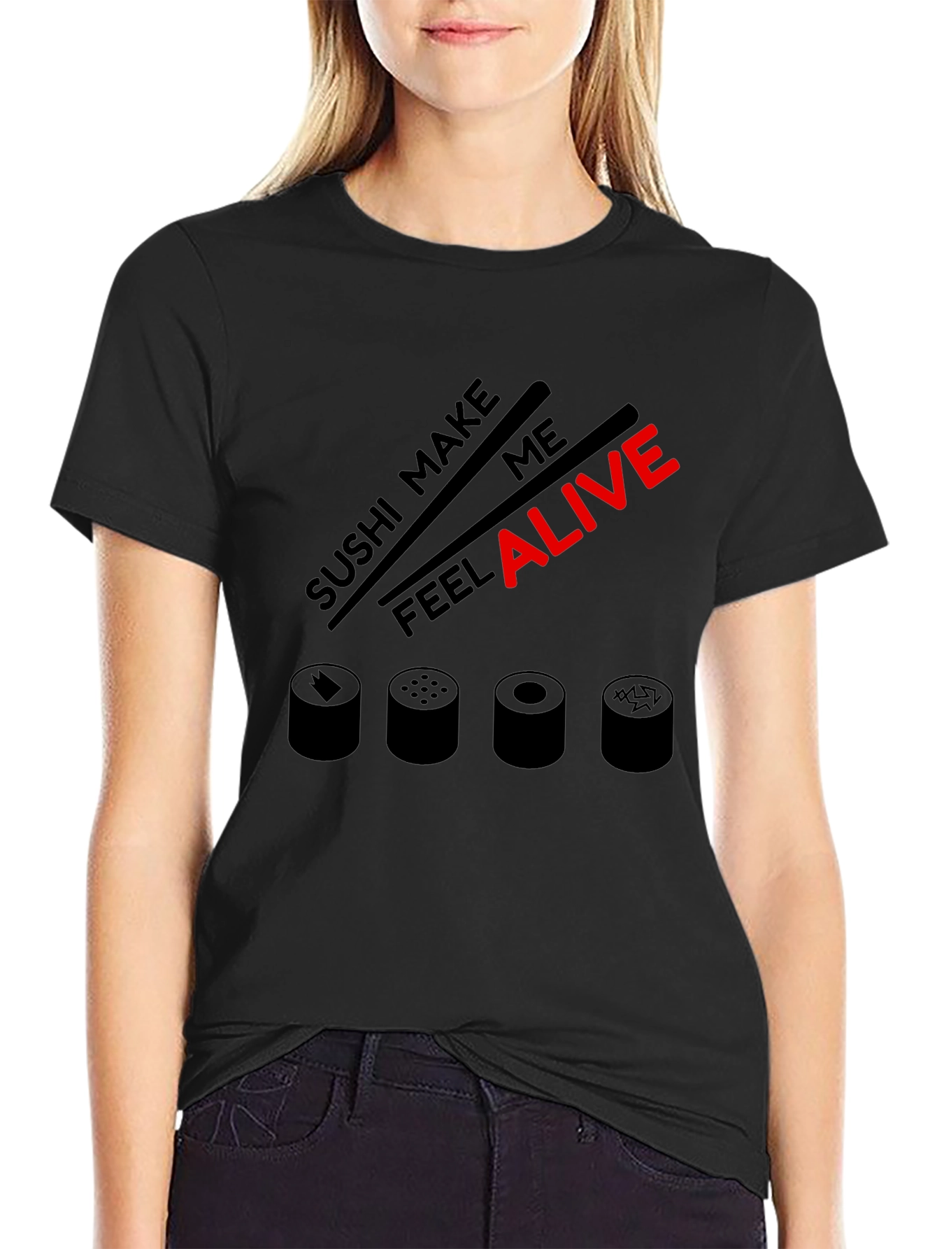 Sushi Lover Graphic Tee - Make Me Feel Alive