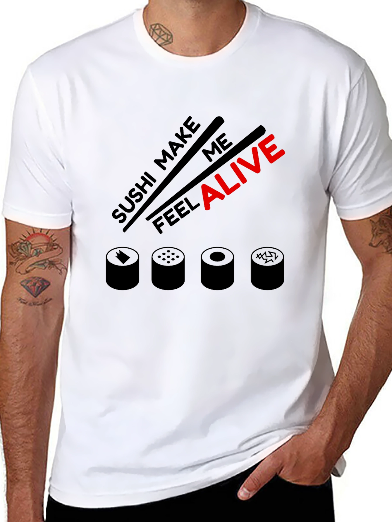 Sushi Lover Graphic Tee - Make Me Feel Alive