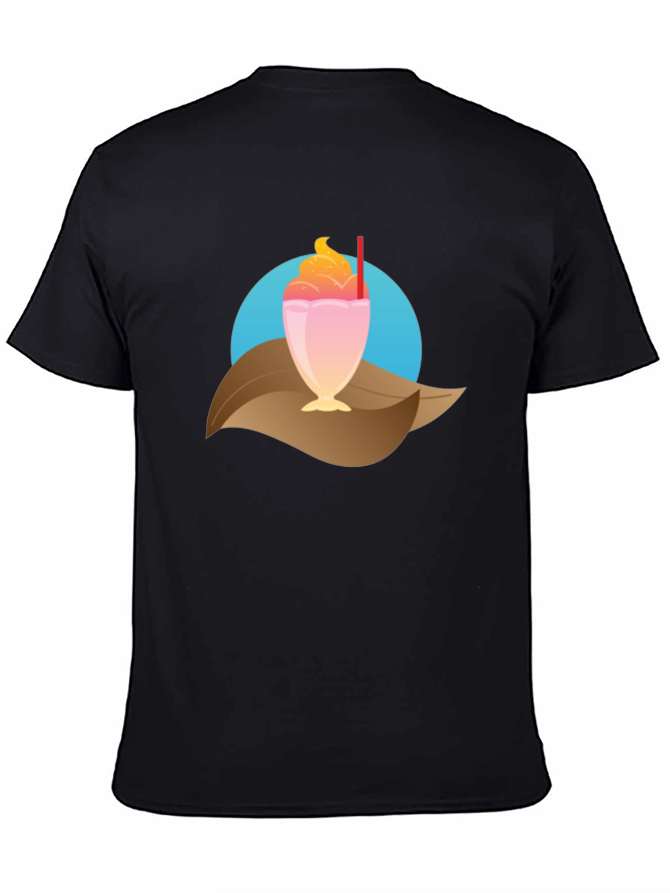 Tropical Milkshake Graphic Tee - Casual Summer Style