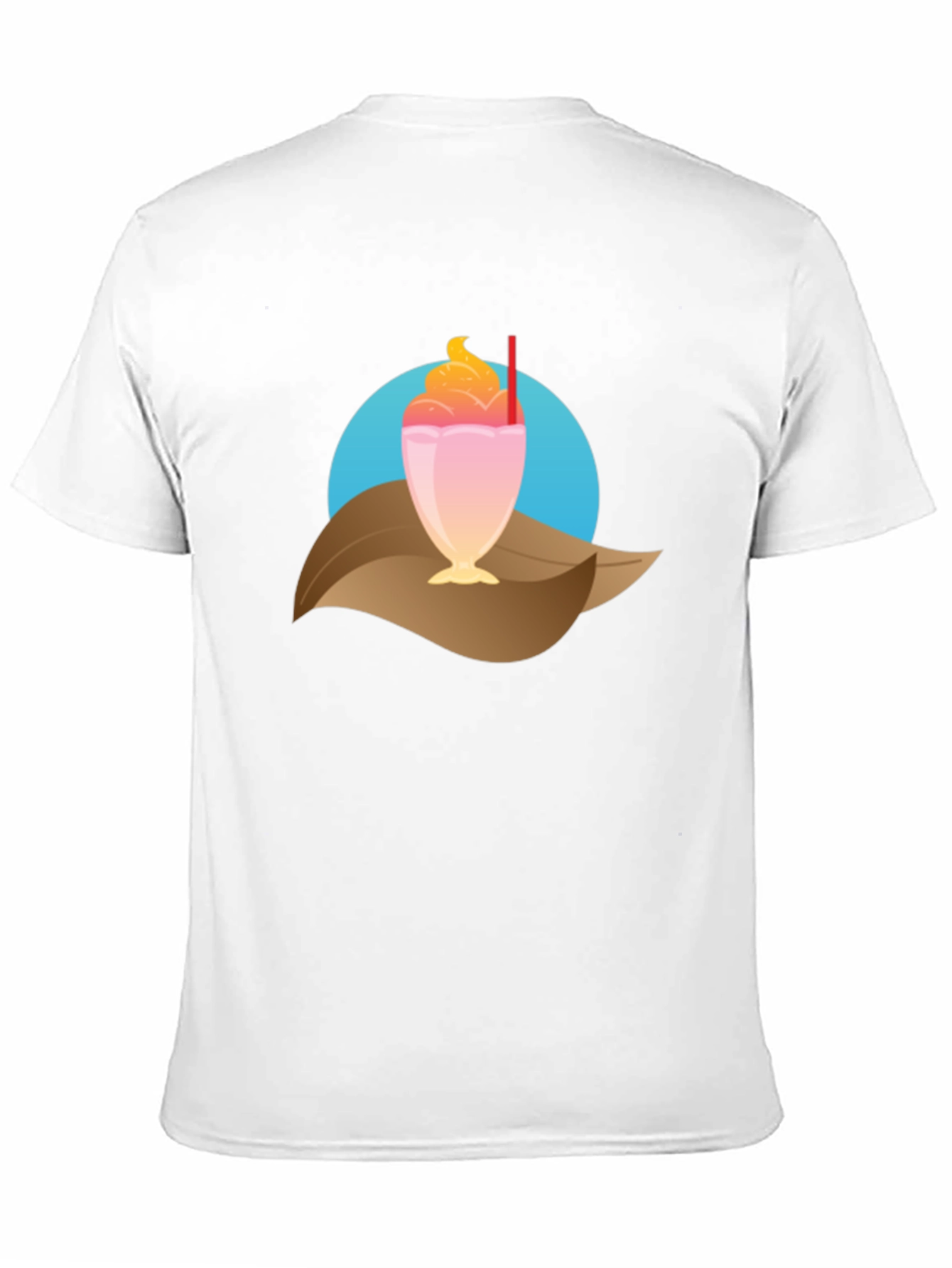 Tropical Milkshake Graphic Tee - Casual Summer Style