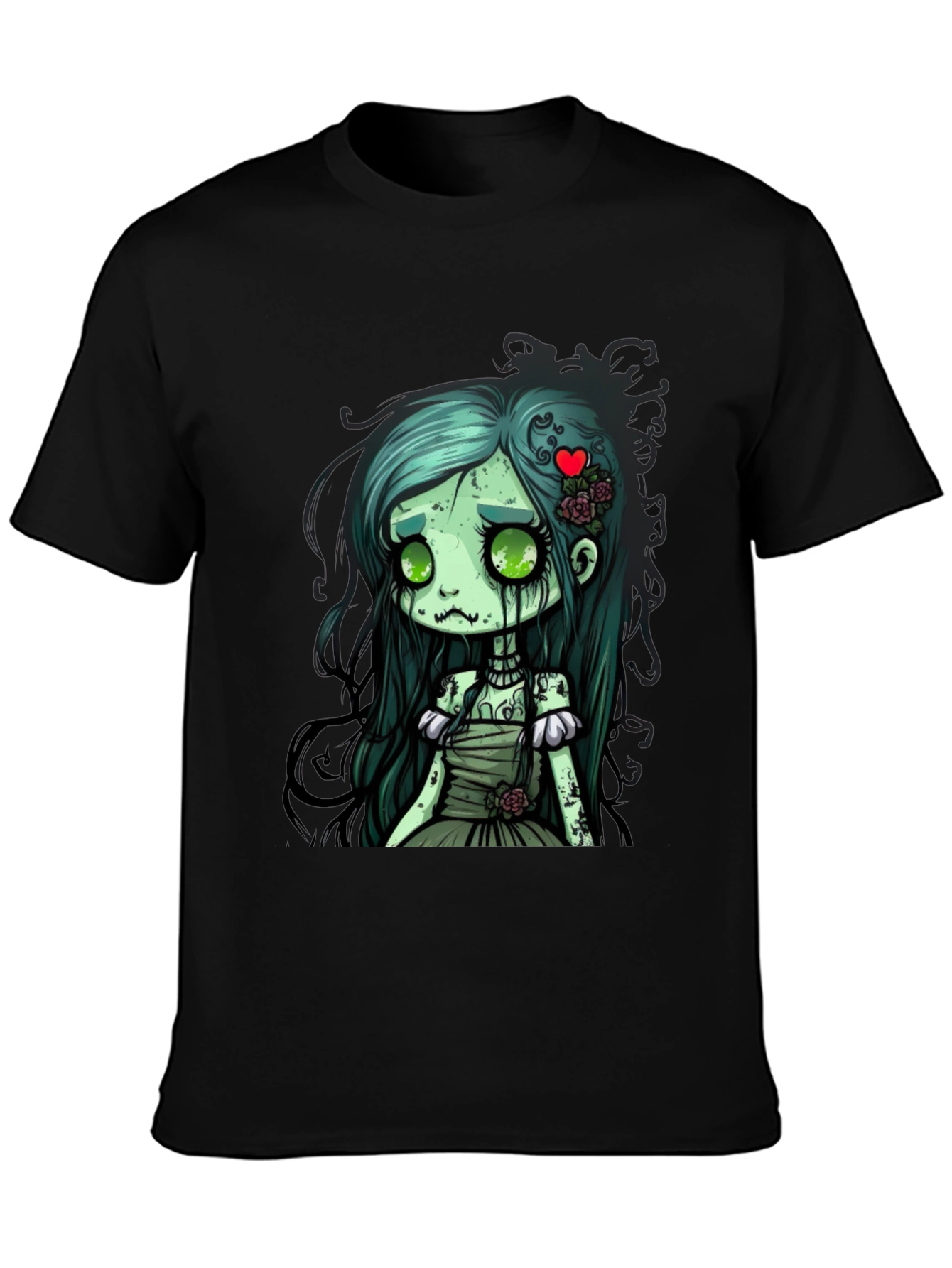 Zombie Girl Graphic Tee - Spooky Cute Style