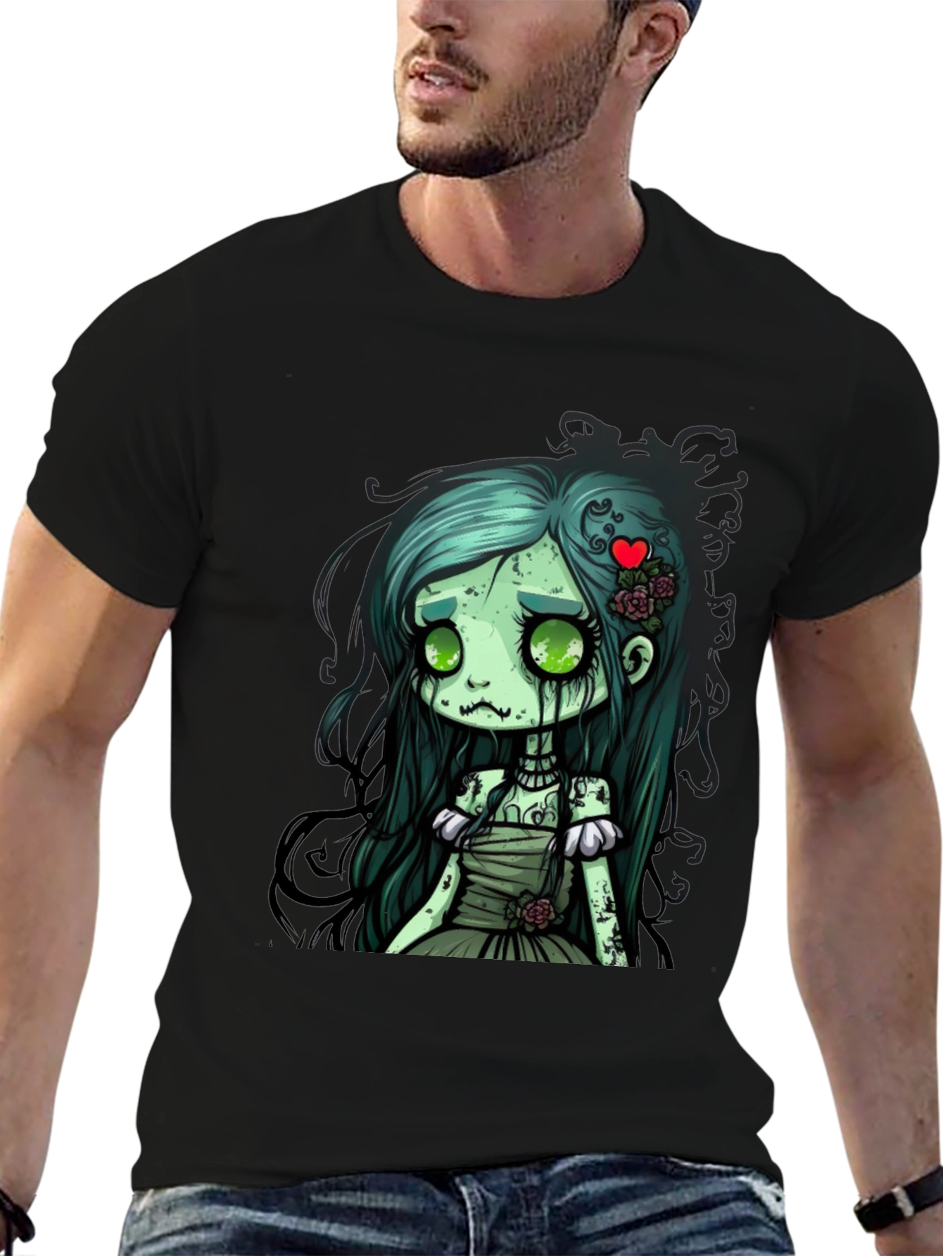 Zombie Girl Graphic Tee - Spooky Cute Style