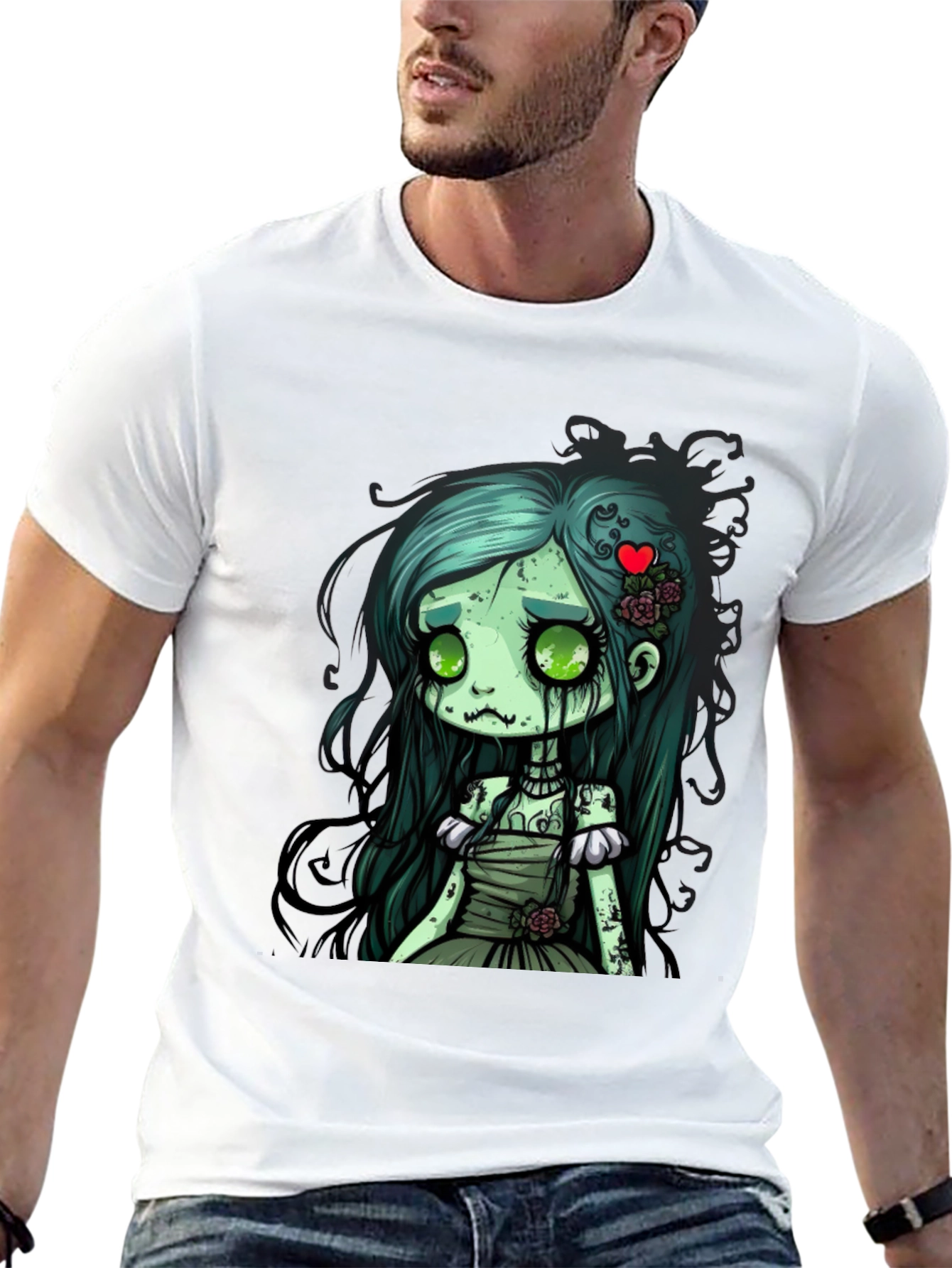 Zombie Girl Graphic Tee - Spooky Cute Style