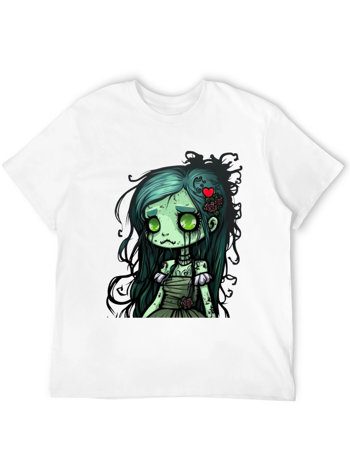 Zombie Girl Graphic Tee - Spooky Cute Style