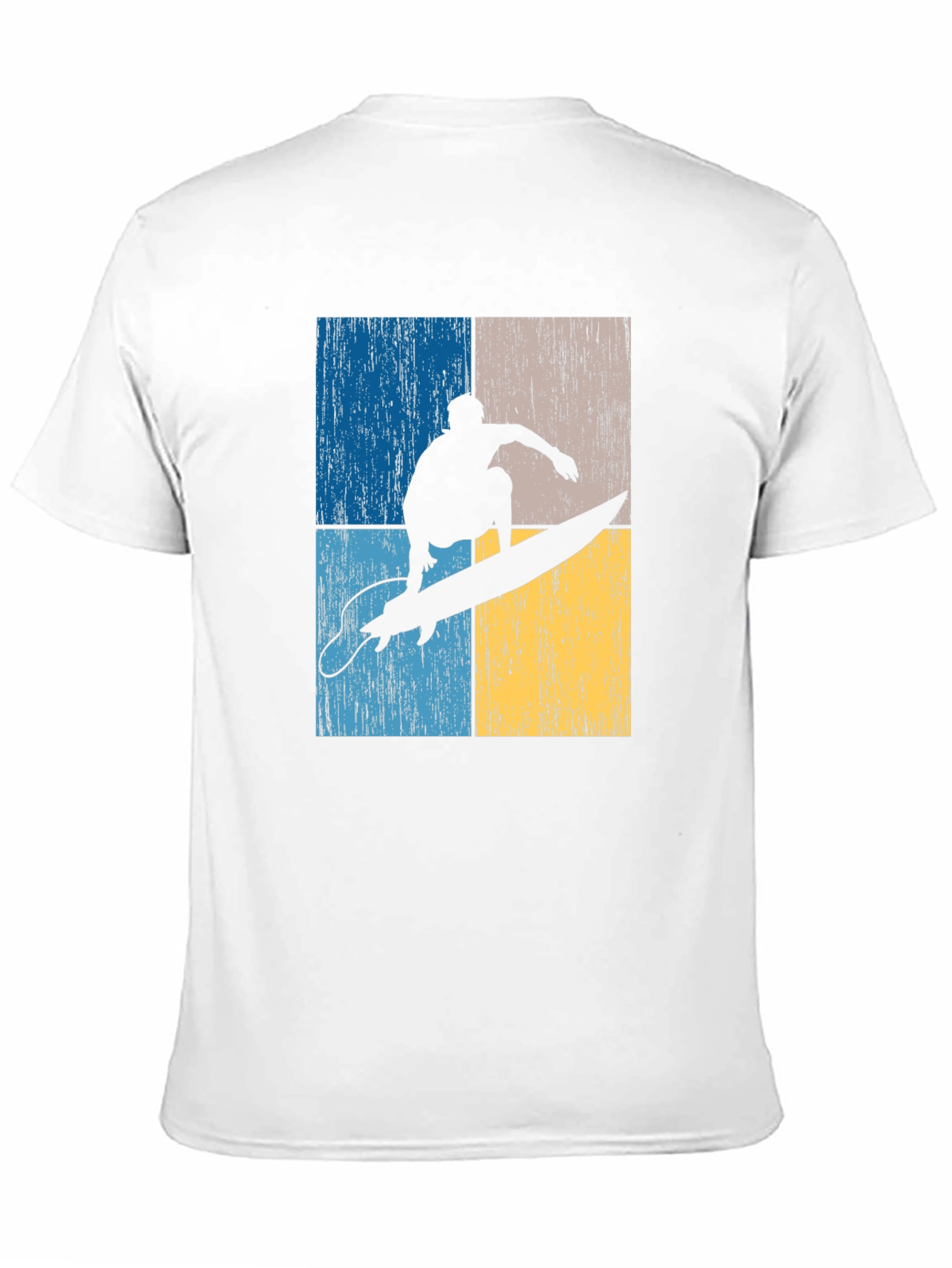 Surfer Silhouette Graphic T-Shirt - Cool Retro Design