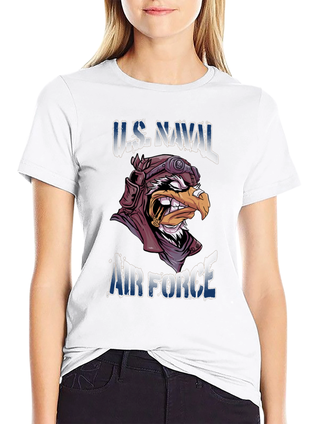 US Naval Air Force Eagle Pilot Graphic Tee