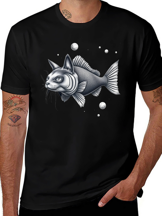 Surreal Catfish Graphic Tee - Unique Design