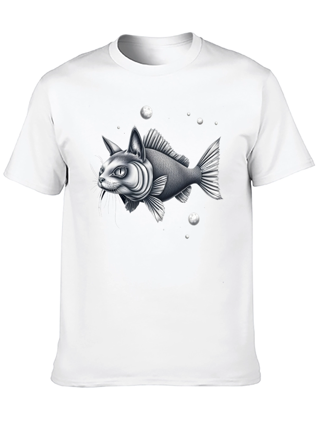 Surreal Catfish Graphic Tee - Unique Design