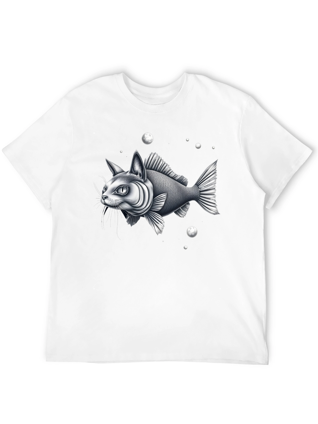 Surreal Catfish Graphic Tee - Unique Design