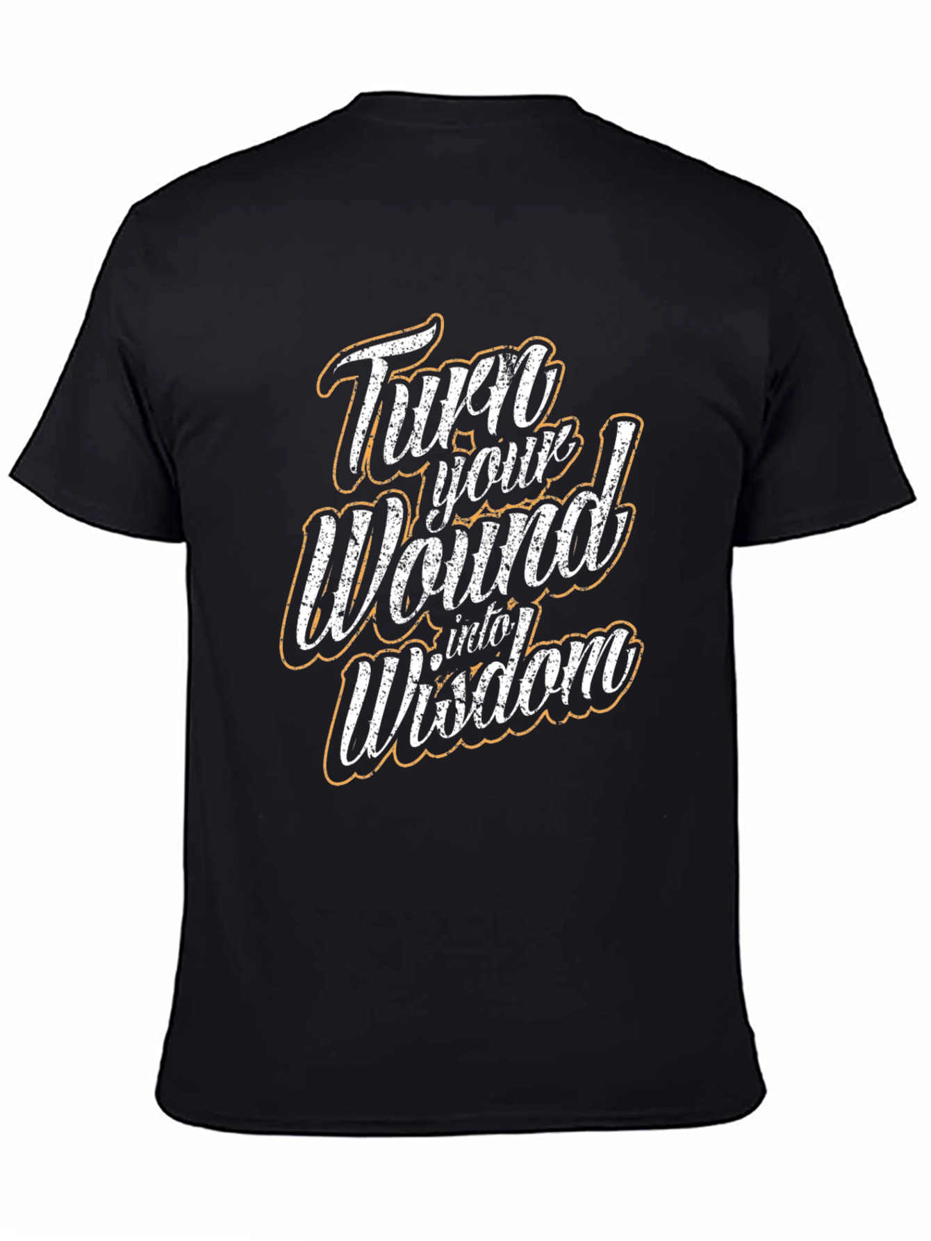Turn Your Wound Into Wisdom Black Graphic Tee
