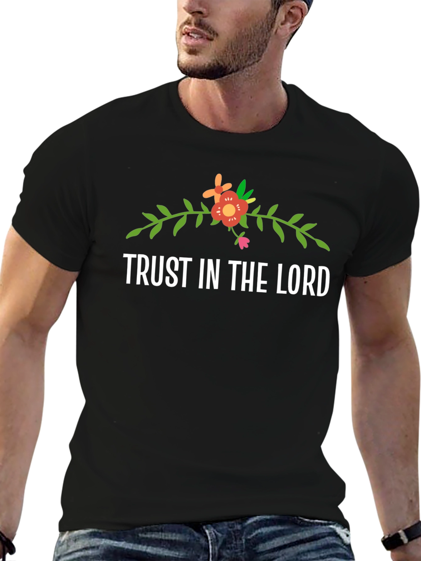 Trust In The Lord Floral Graphic Tee