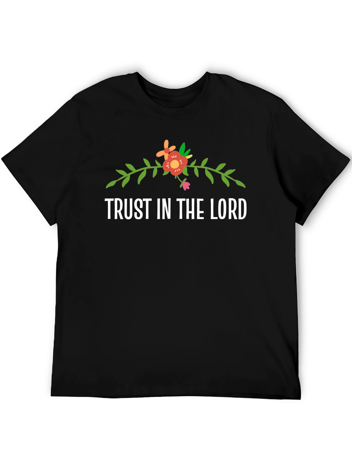 Trust In The Lord Floral Graphic Tee