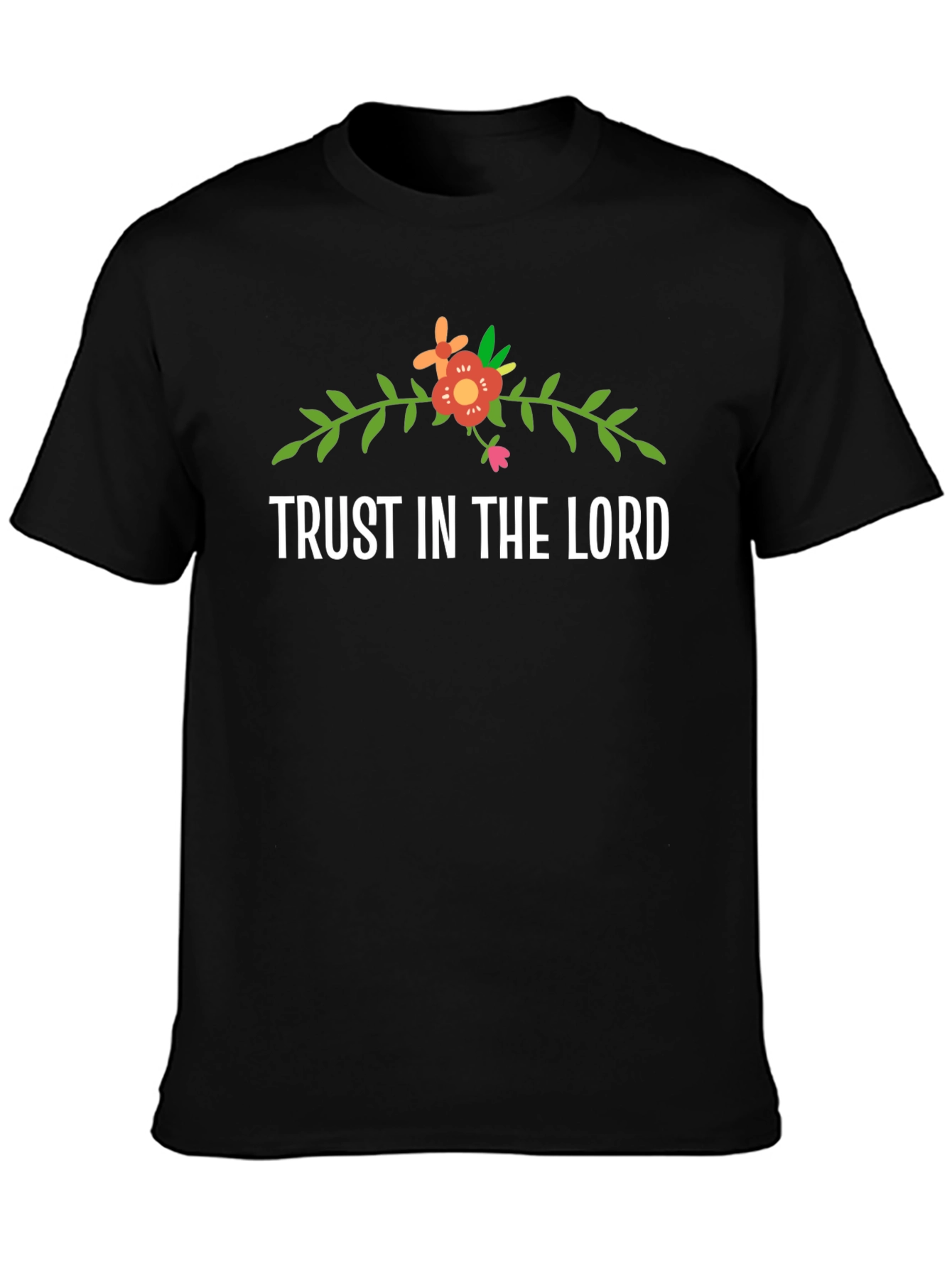 Trust In The Lord Floral Graphic Tee