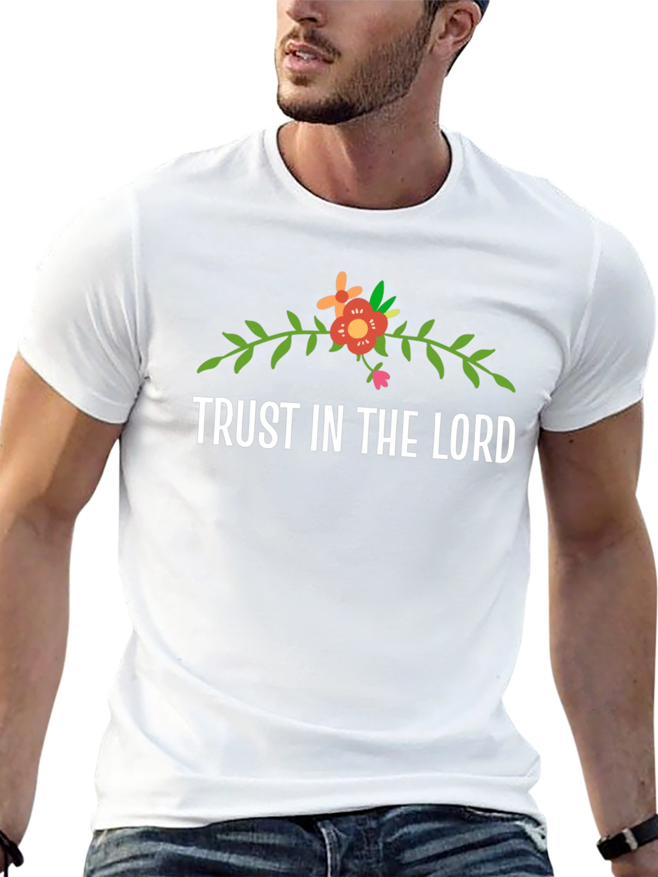Trust In The Lord Floral Graphic Tee