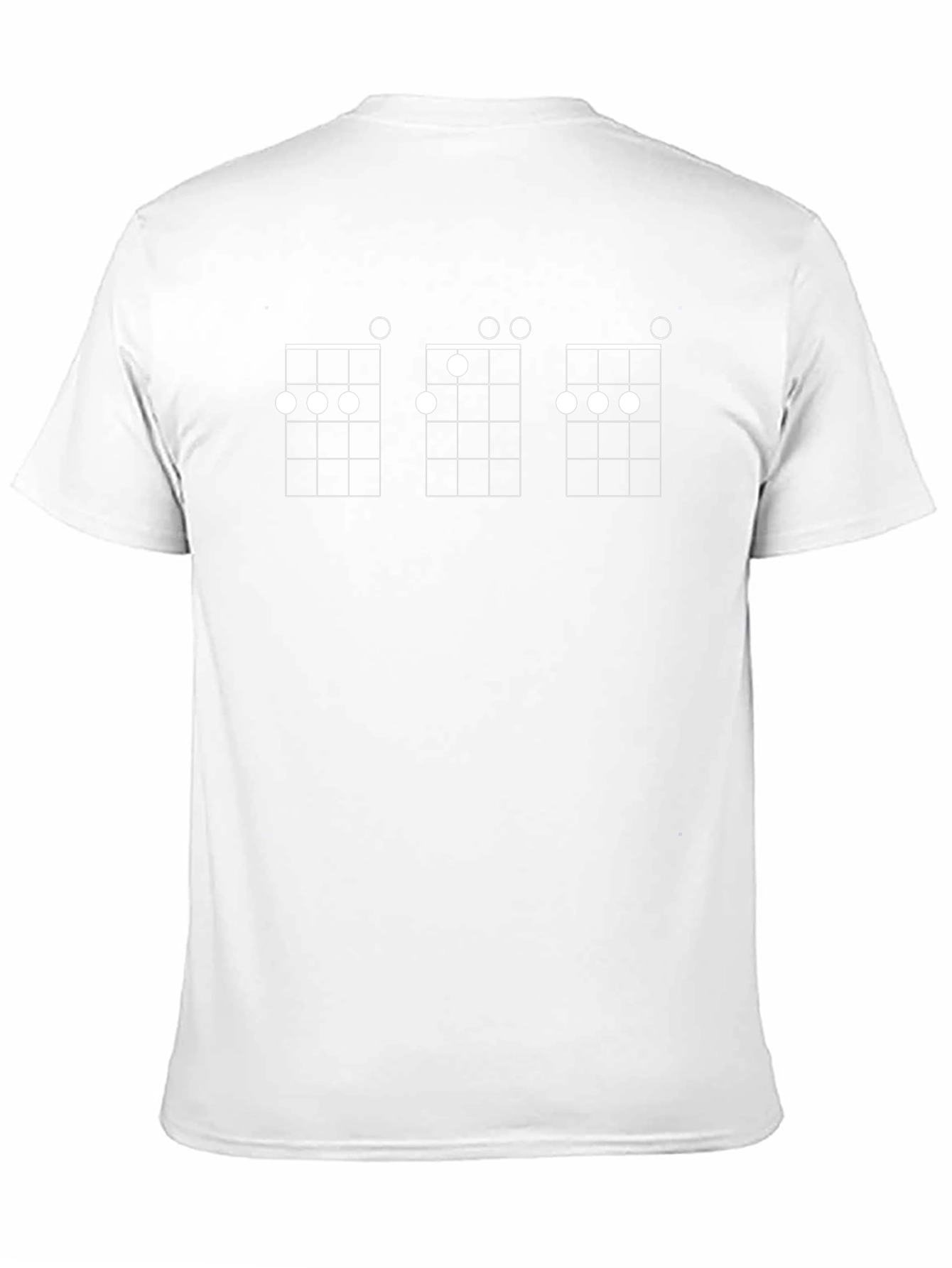 Ukulele Chord Diagram T-Shirt - Black