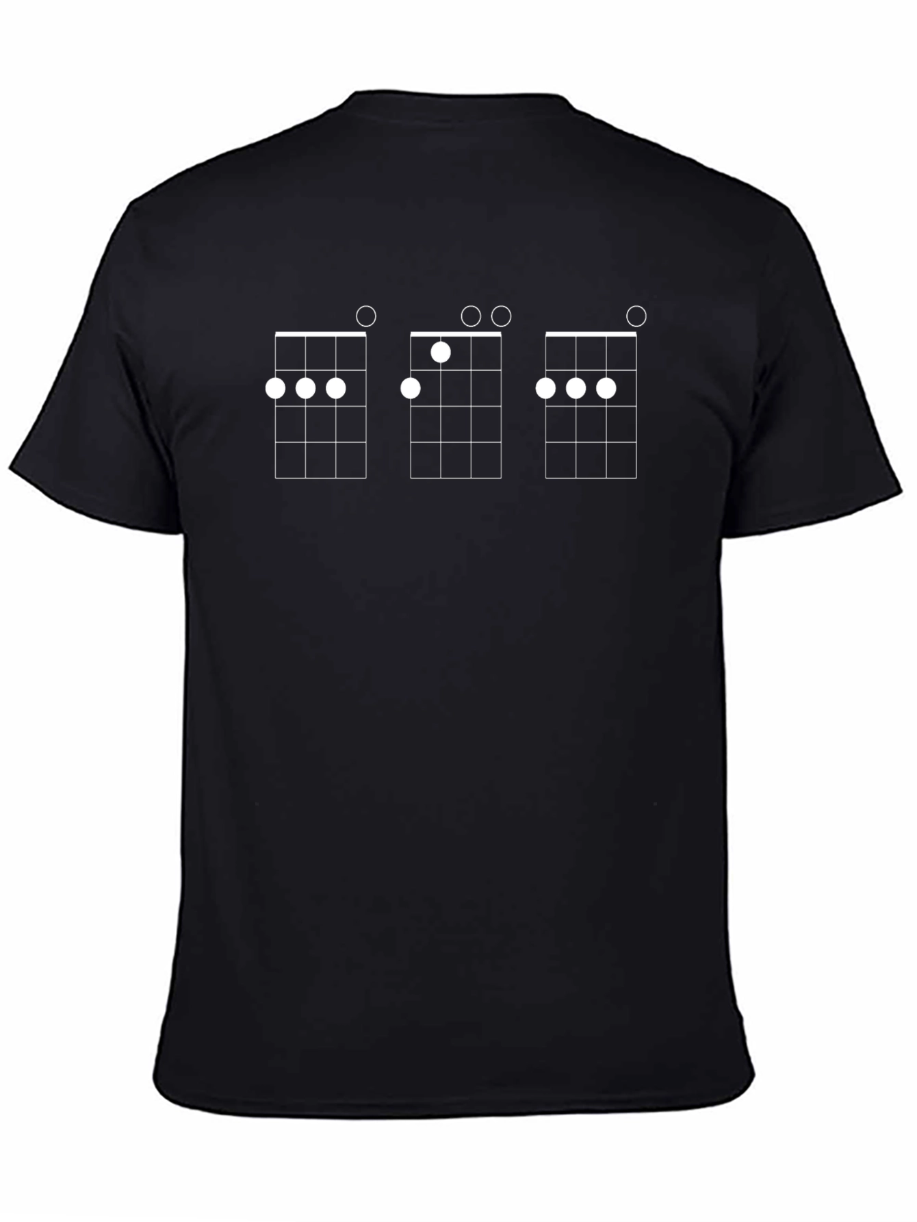 Ukulele Chord Diagram T-Shirt - Black