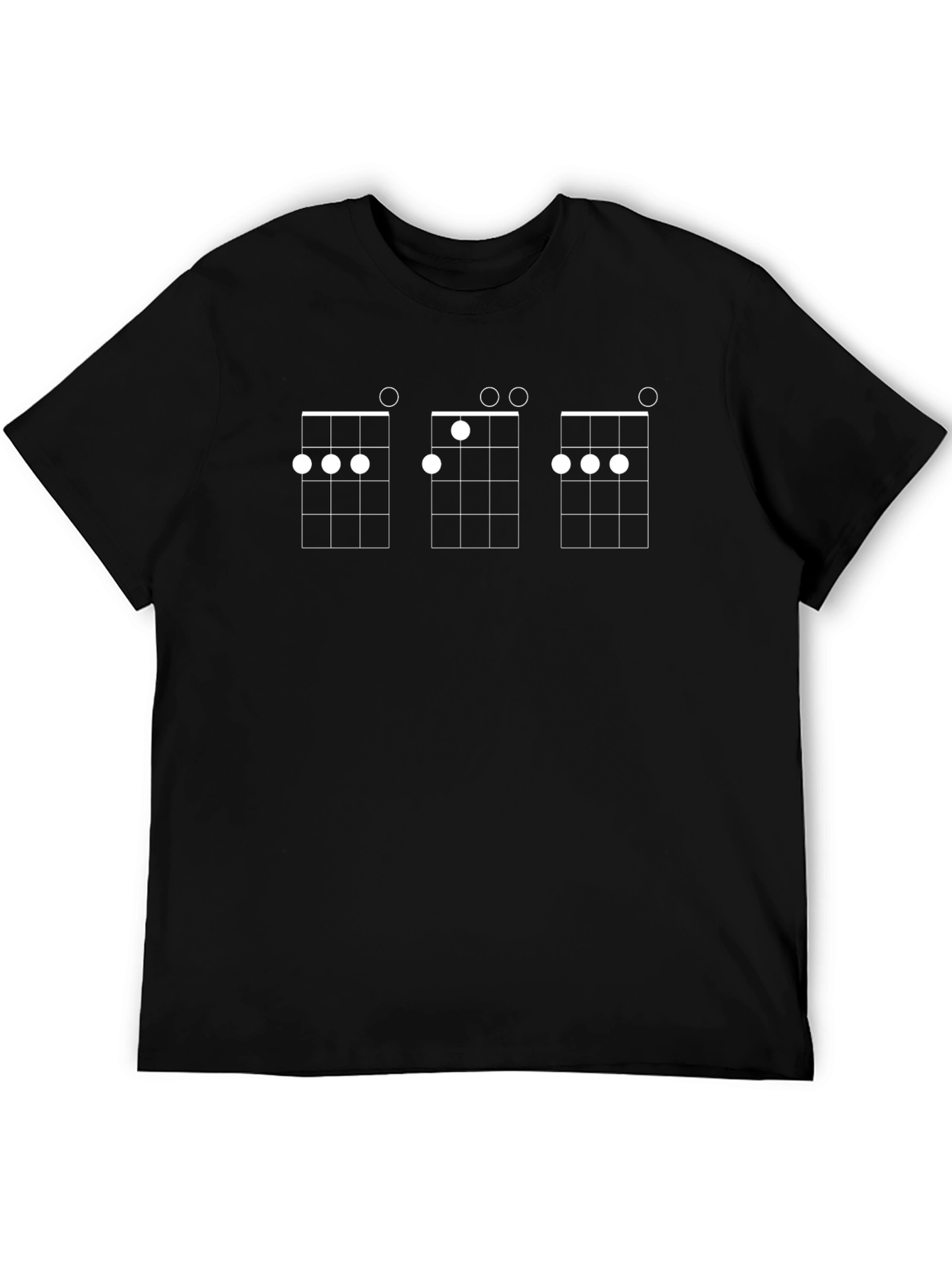 Ukulele Chord Diagram T-Shirt - Black