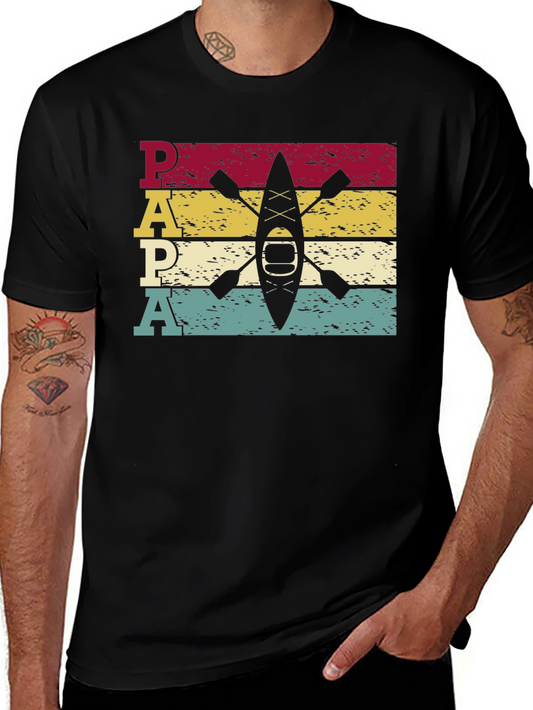 Vintage PAPA Kayak T-Shirt | Retro Boating Tee