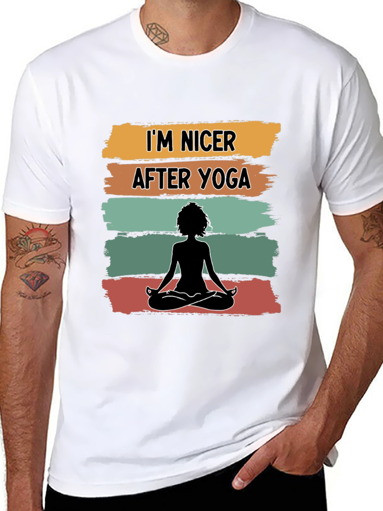 Yoga Lovers Tee: Im Nicer After Yoga