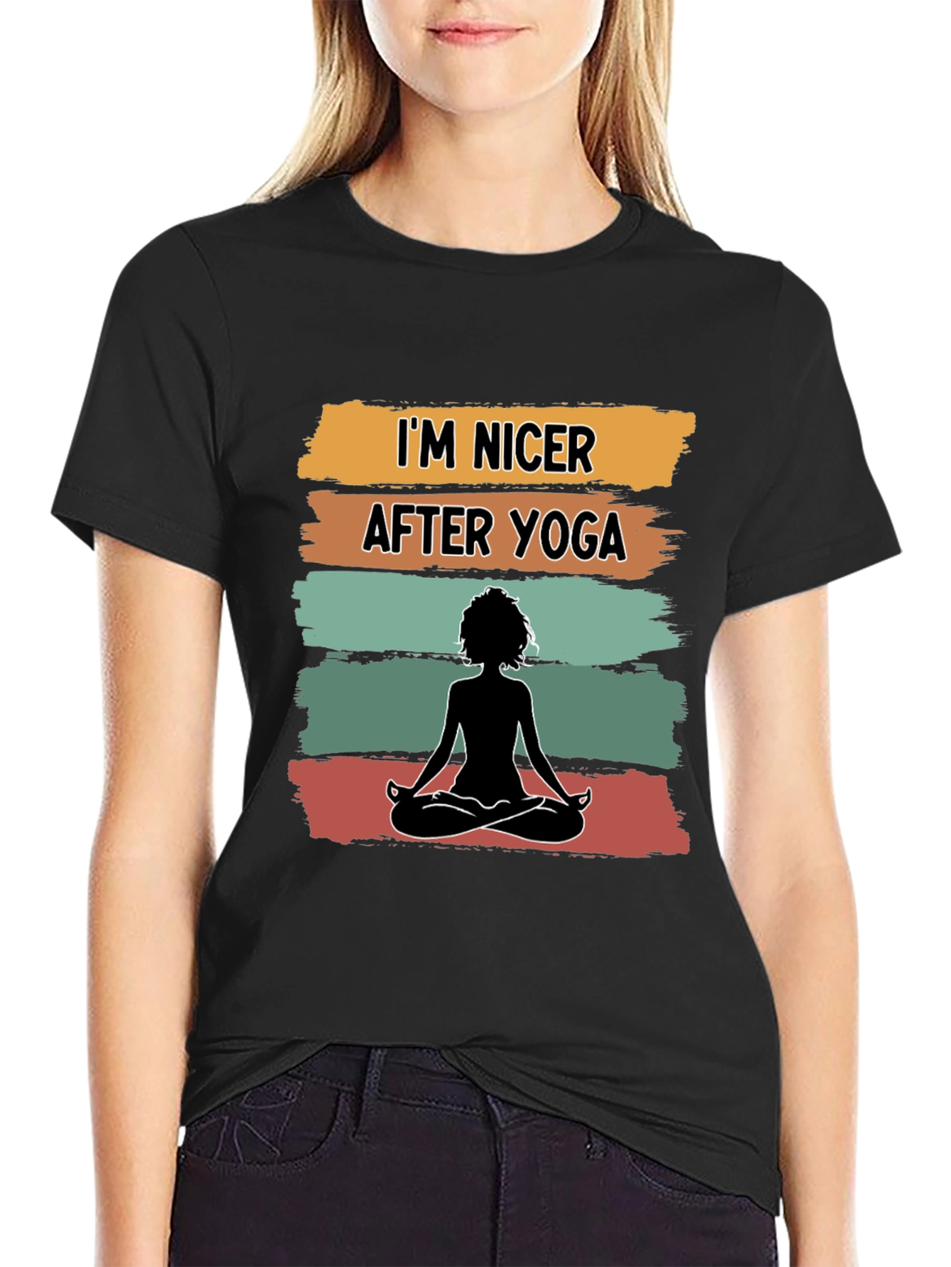 Yoga Lovers Tee: Im Nicer After Yoga