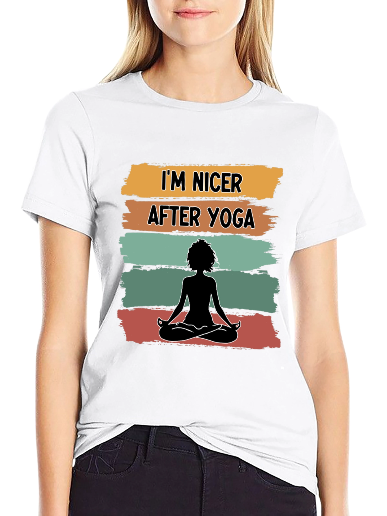 Yoga Lovers Tee: Im Nicer After Yoga