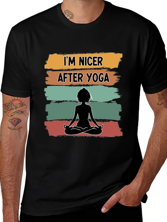 Yoga Lovers Tee: Im Nicer After Yoga