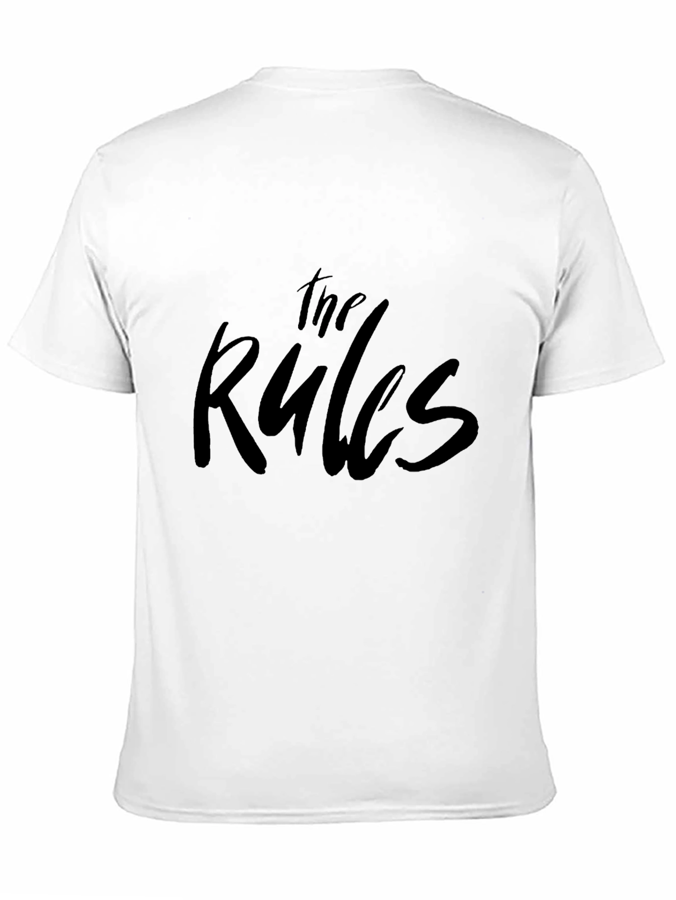 The Rules Graphic Print Black T-Shirt