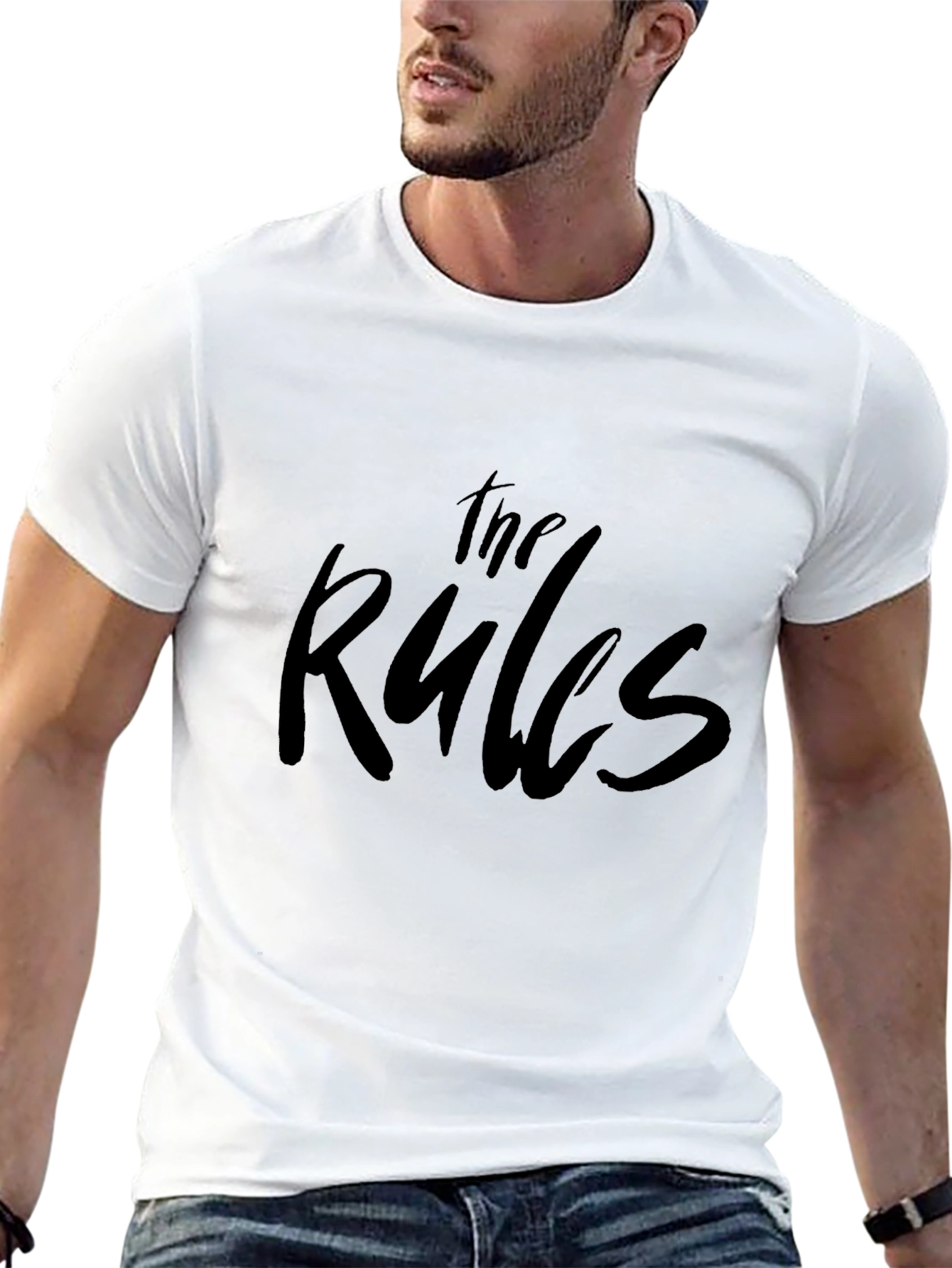 The Rules Graphic Print Black T-Shirt