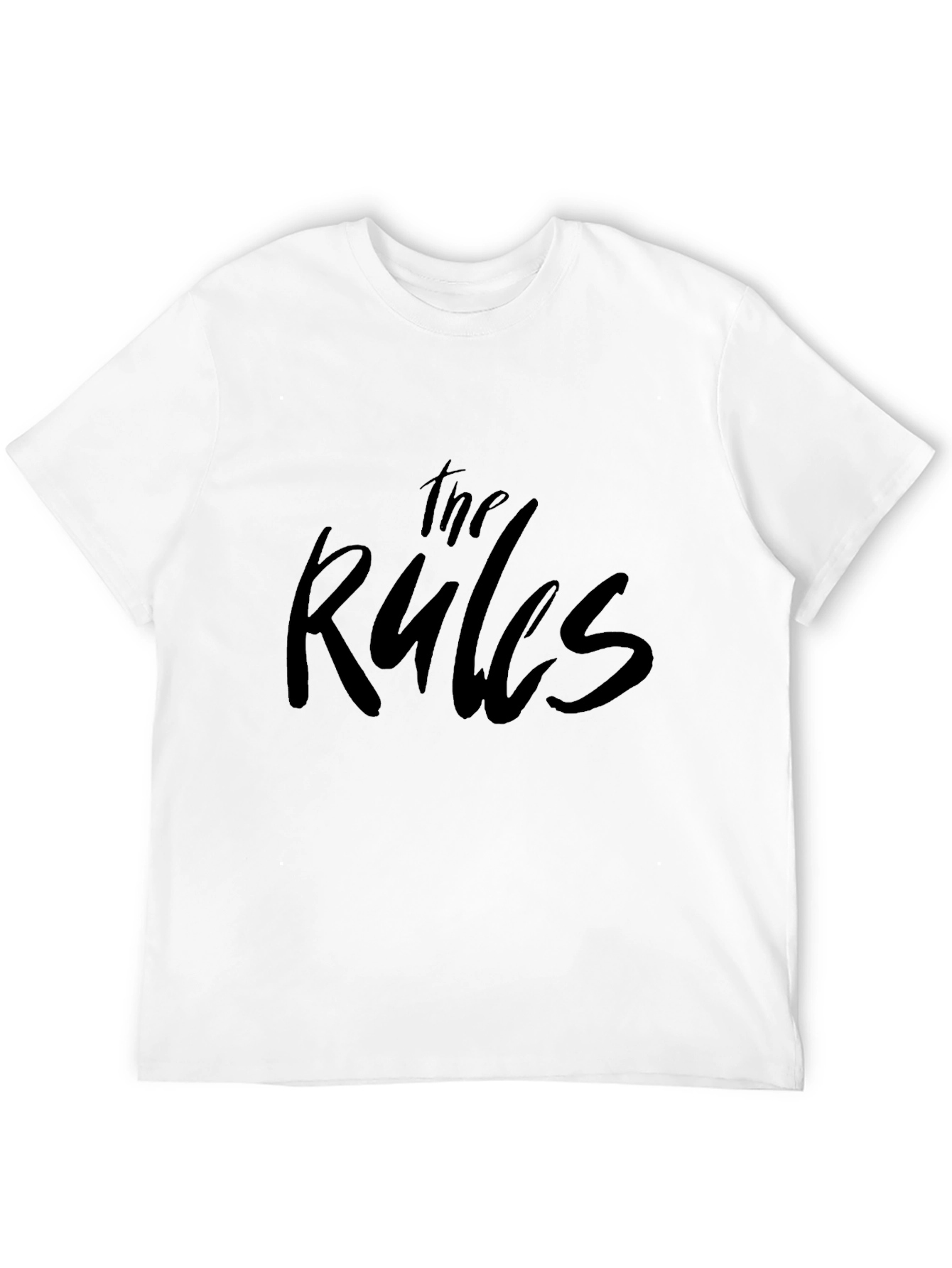 The Rules Graphic Print Black T-Shirt