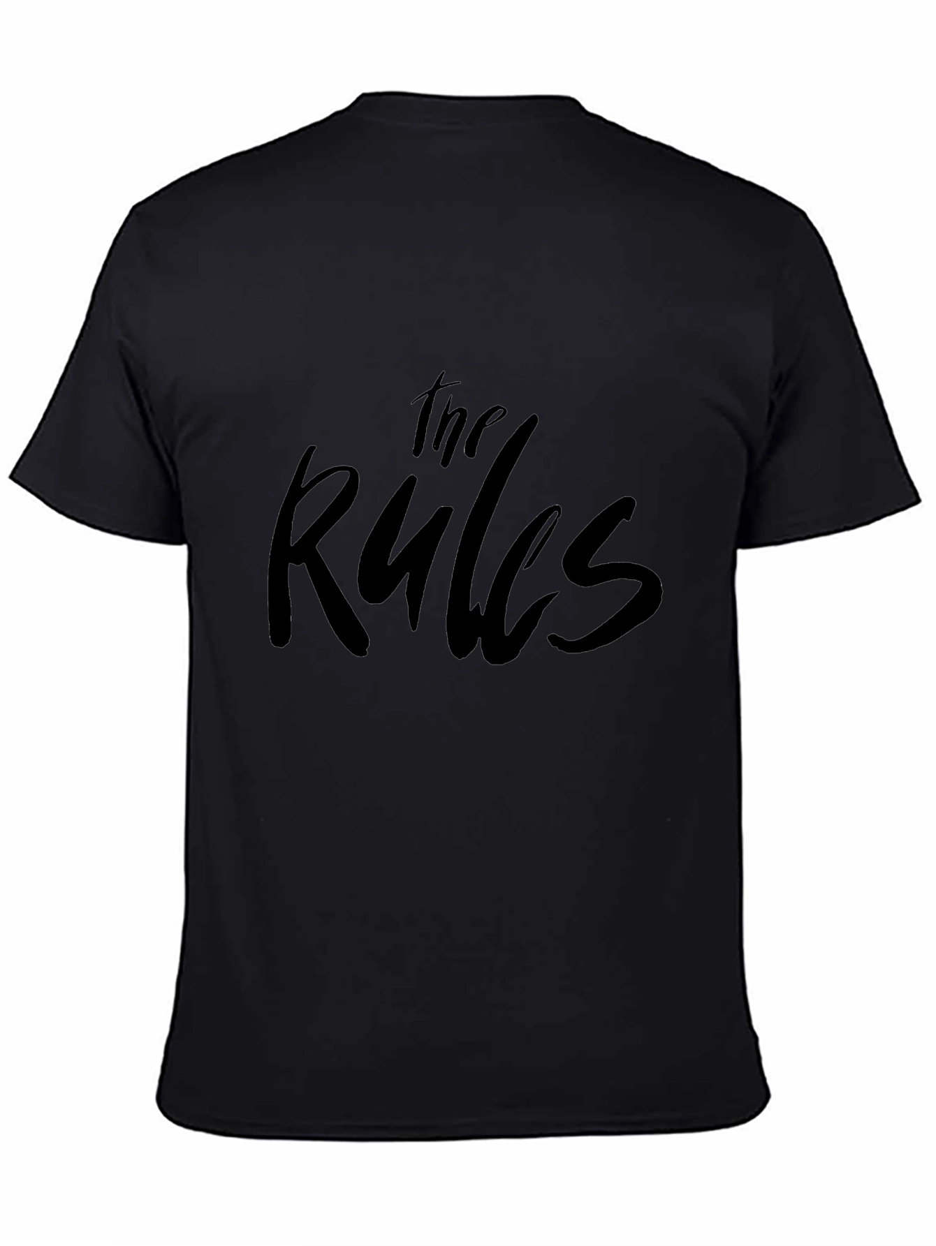 The Rules Graphic Print Black T-Shirt