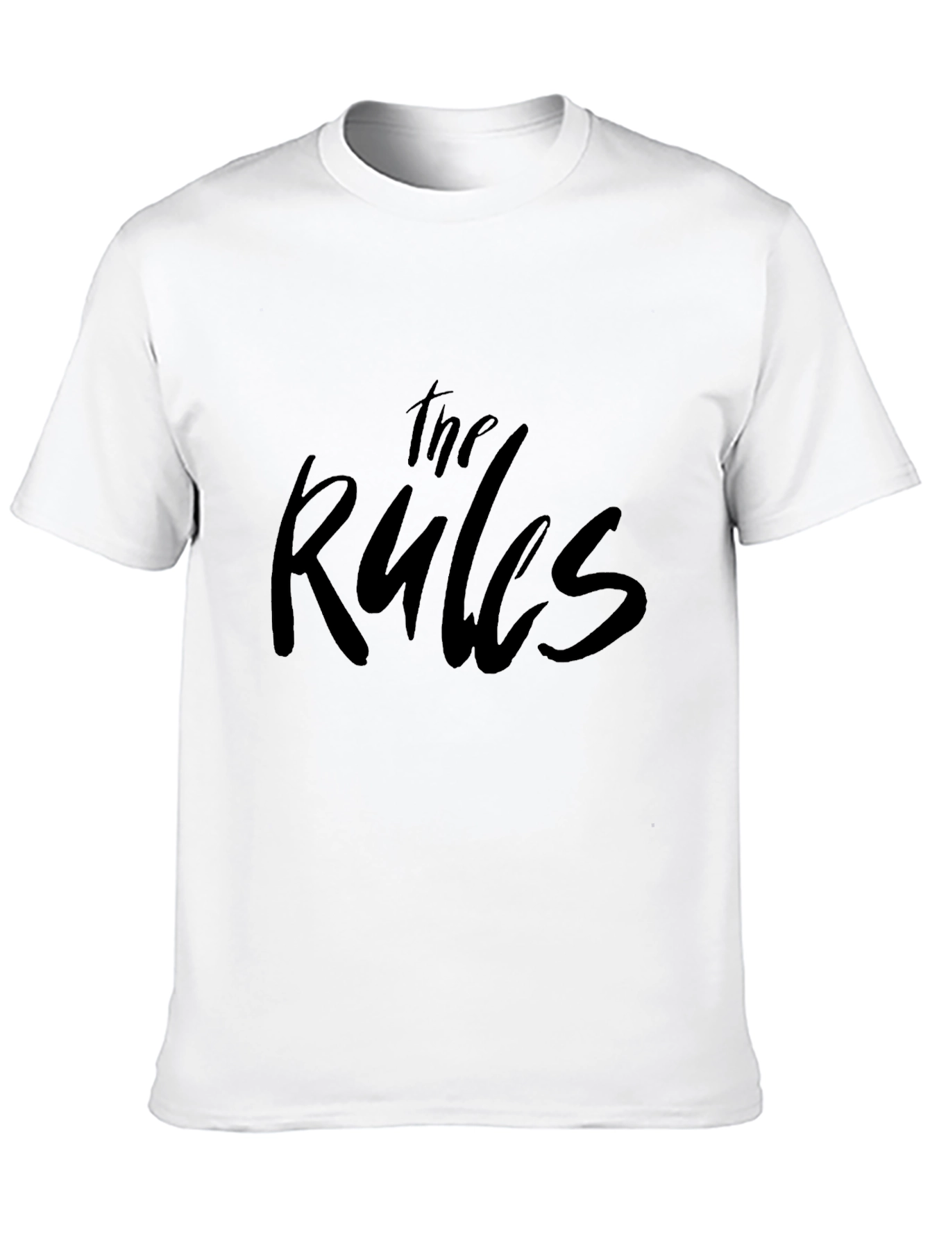 The Rules Graphic Print Black T-Shirt