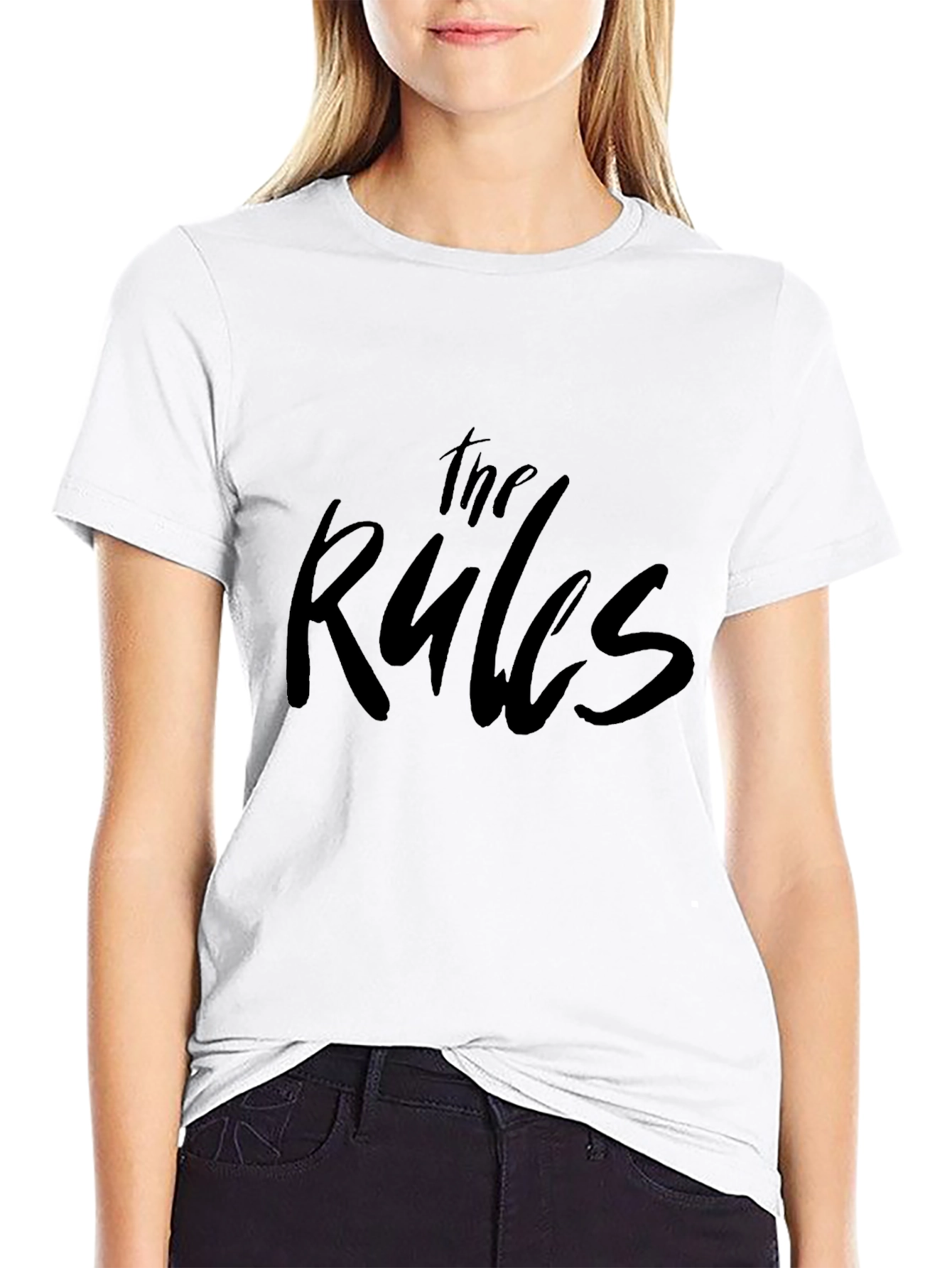 The Rules Graphic Print Black T-Shirt