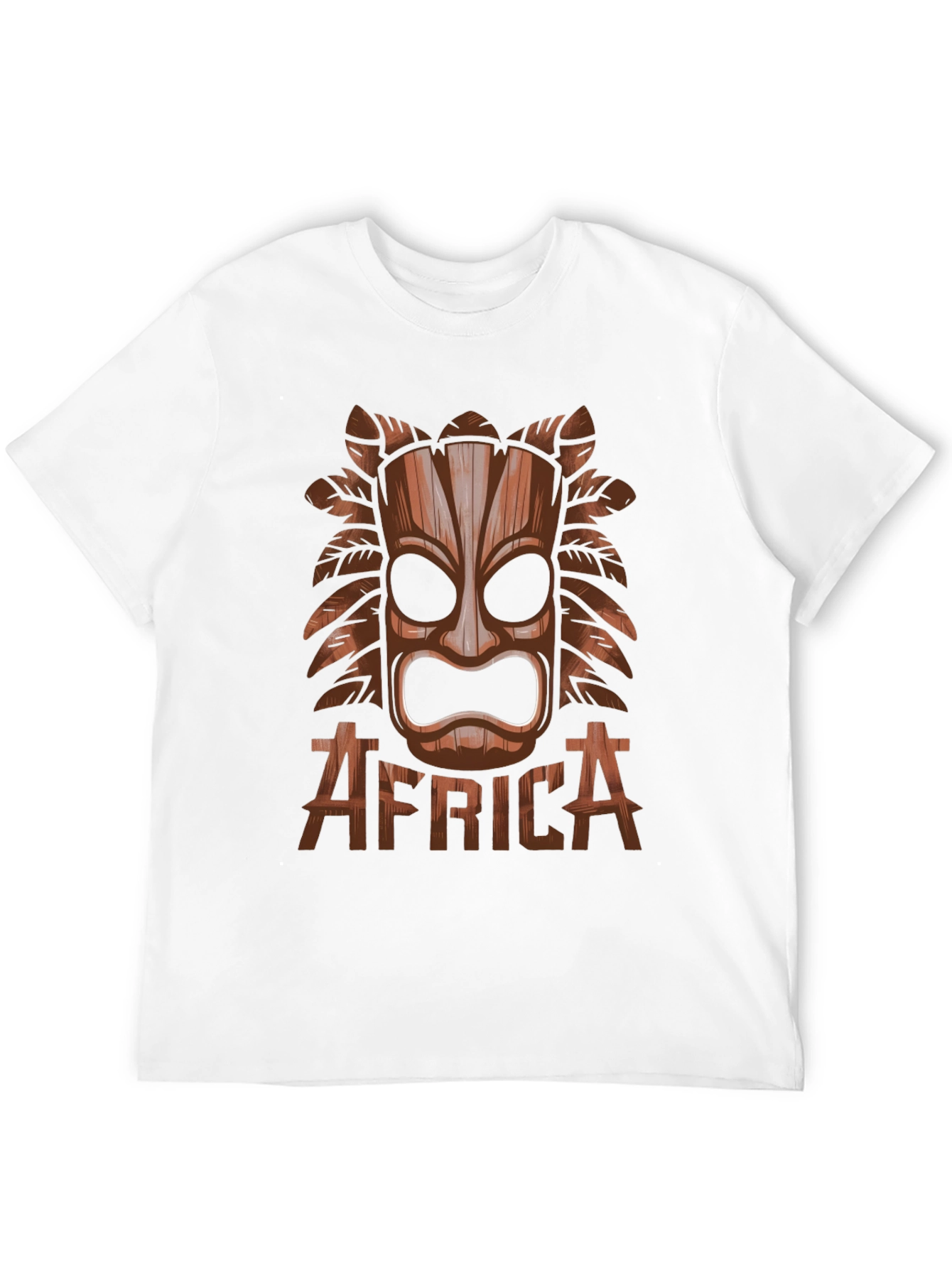 Tribal Africa Mask Black T-Shirt
