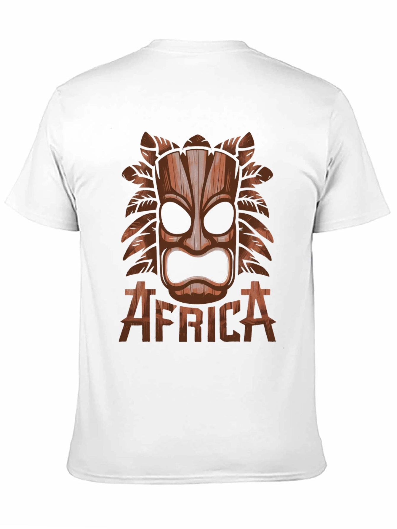 Tribal Africa Mask Black T-Shirt