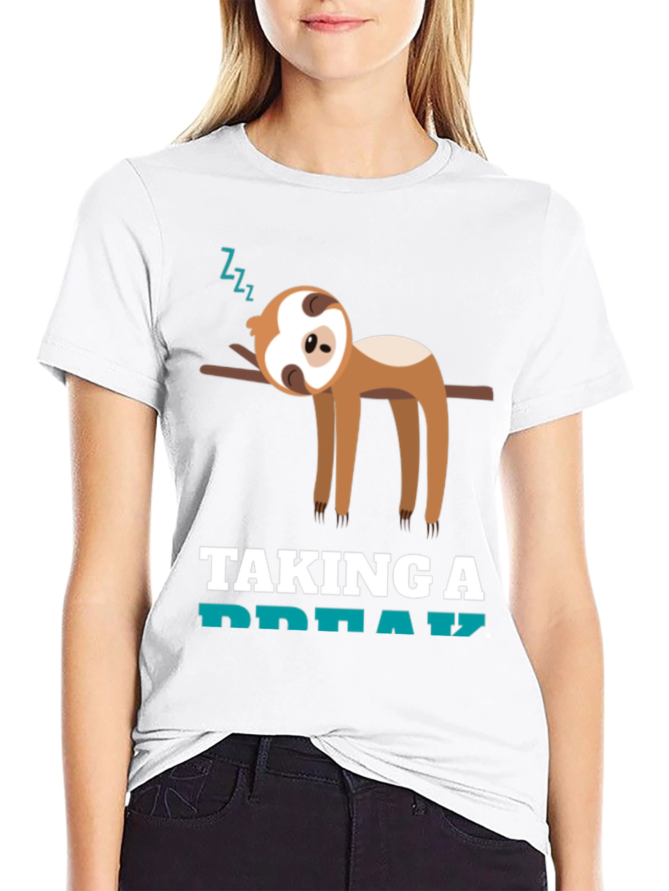 Taking a Break Sloth T-Shirt - Funny Animal Tee