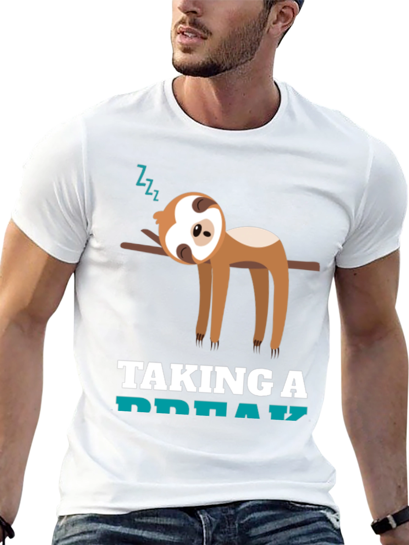 Taking a Break Sloth T-Shirt - Funny Animal Tee