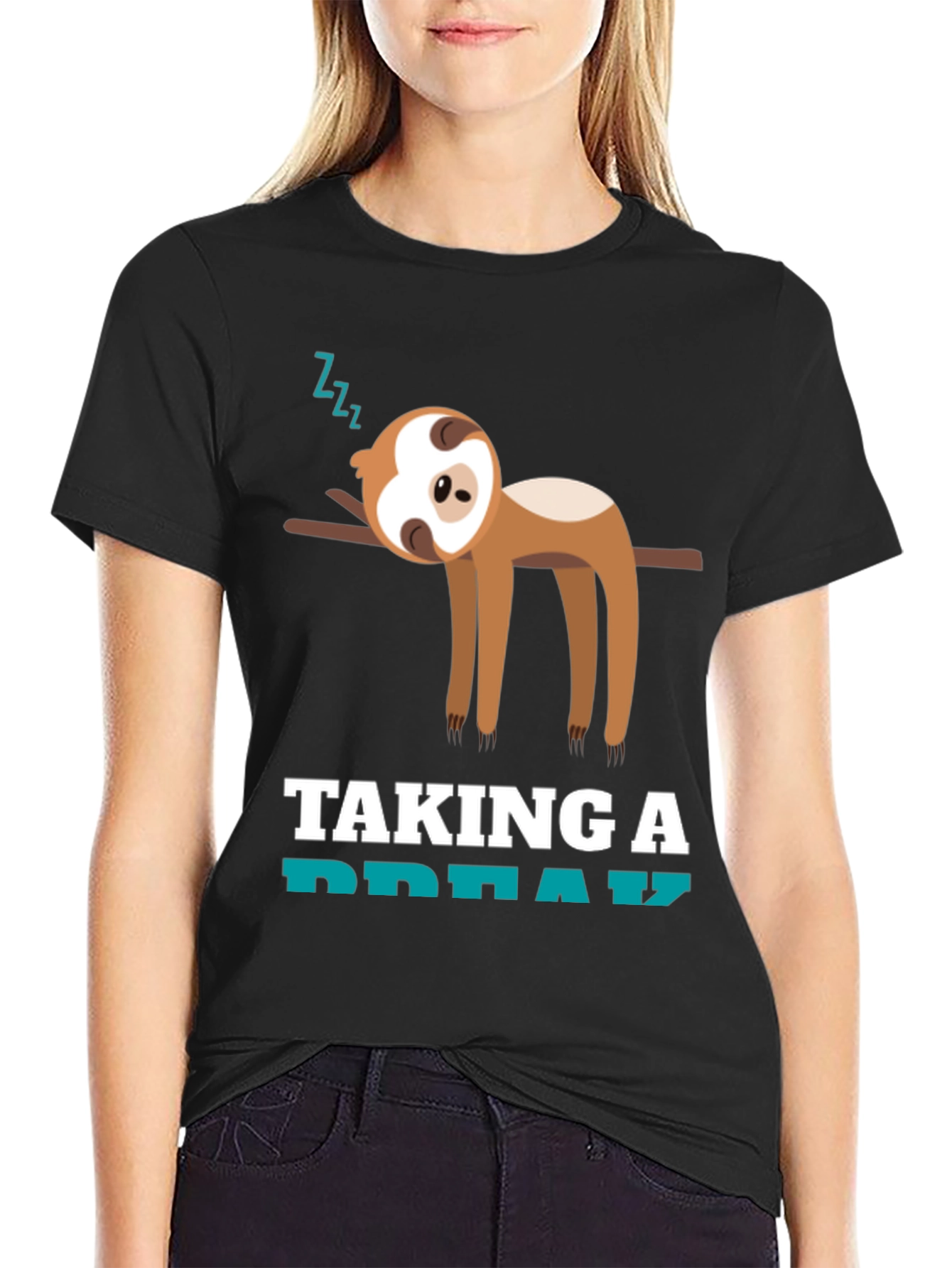 Taking a Break Sloth T-Shirt - Funny Animal Tee
