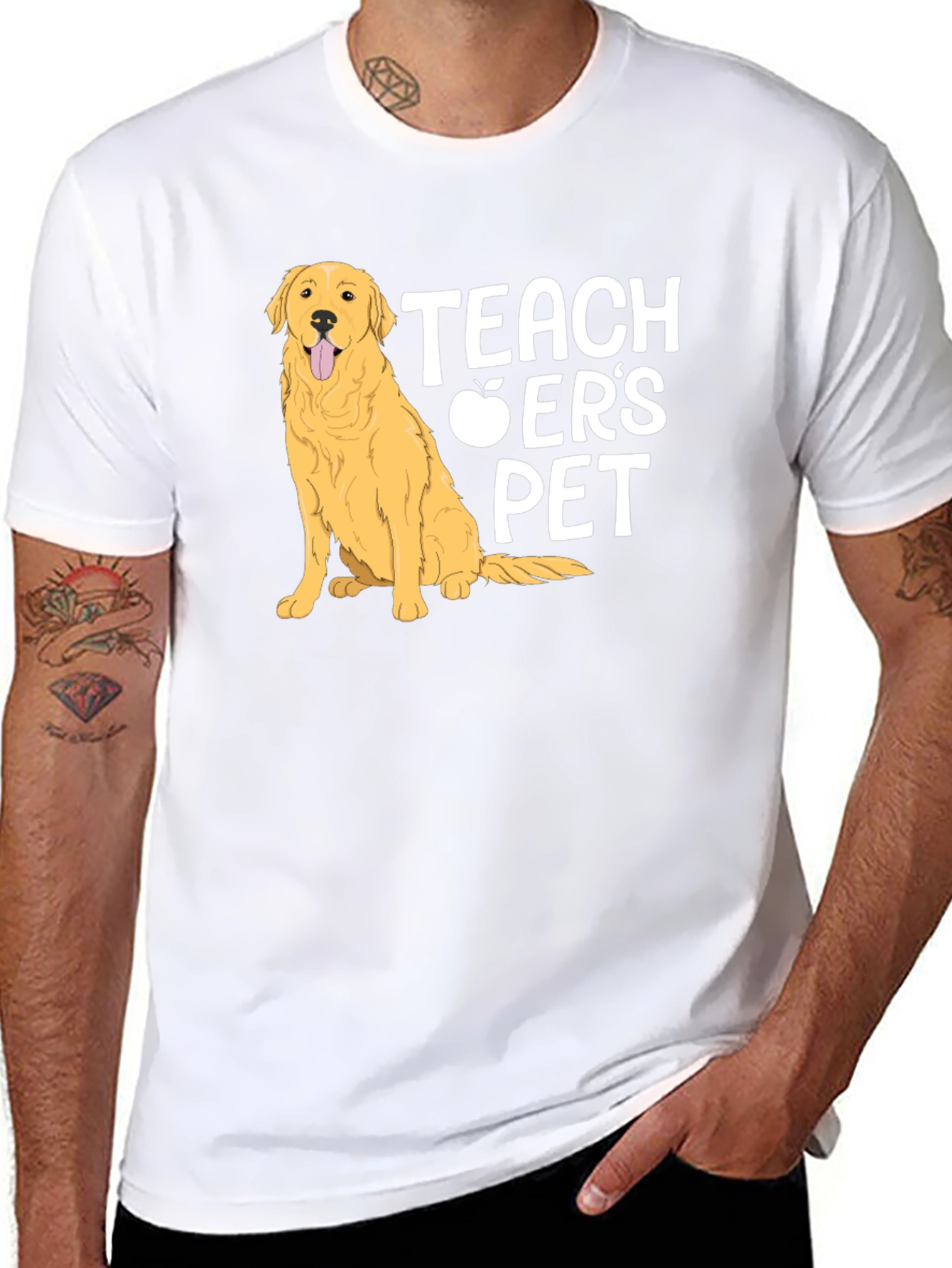 Teachers Pet Dog Graphic T-Shirt