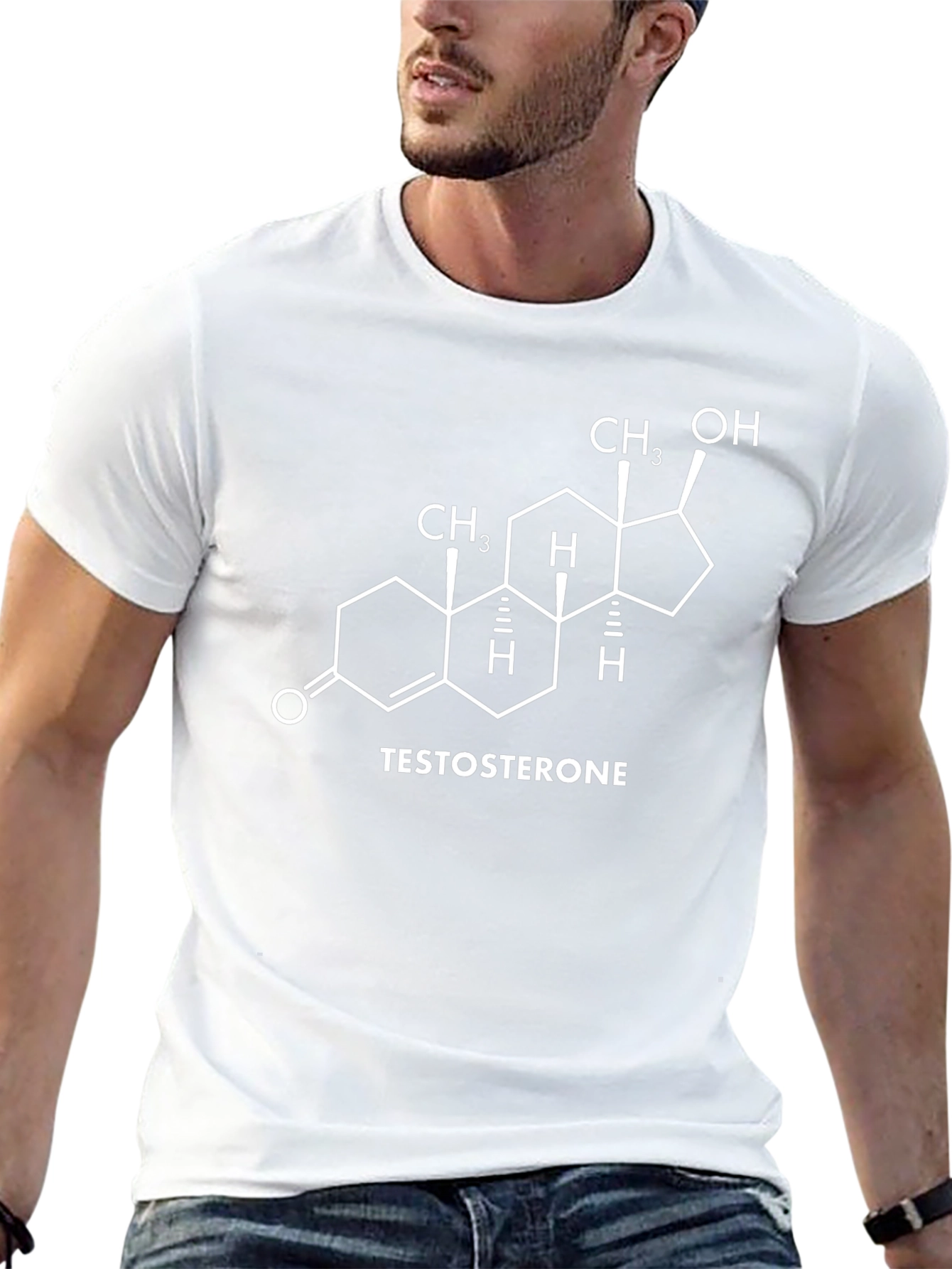 Testosterone Molecule Graphic T-Shirt