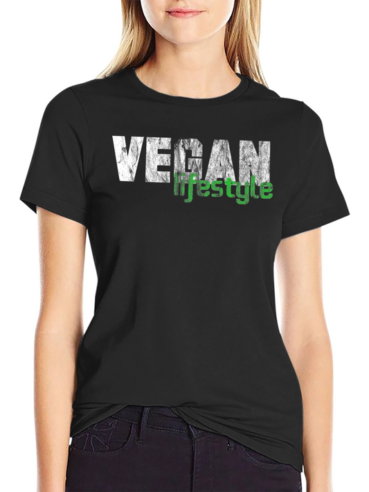 Vegan Lifestyle T-Shirt - Black Graphic Tee