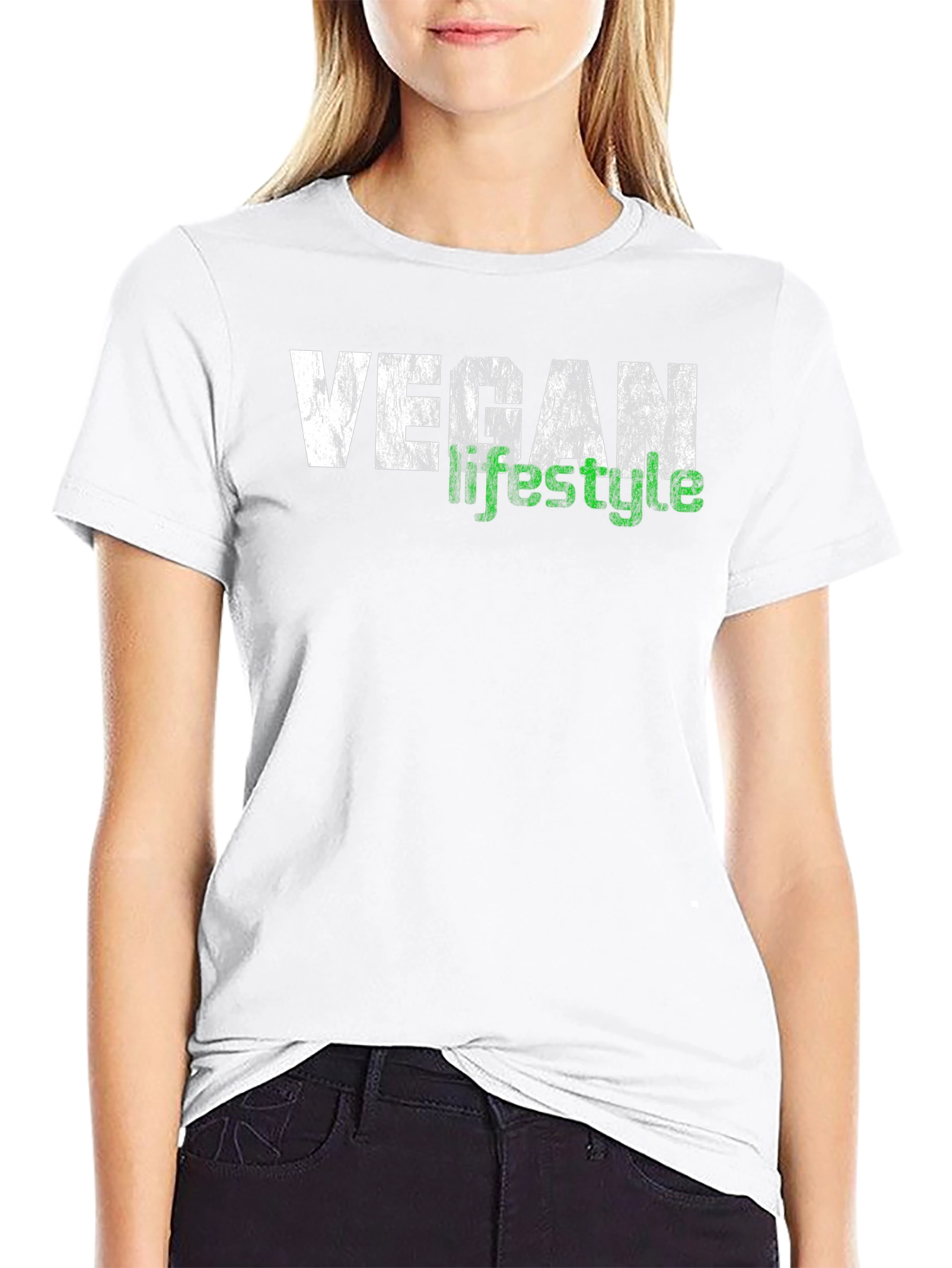 Vegan Lifestyle T-Shirt - Black Graphic Tee