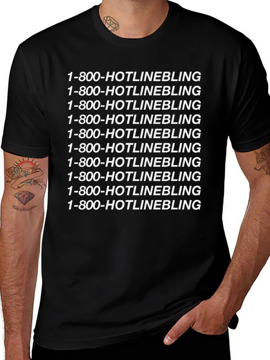 1-800-HOTLINEBLING Graphic Tee - Trendy Design