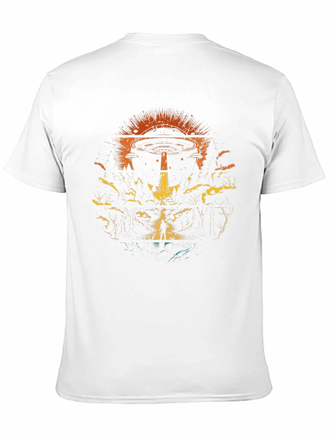 UFO Abduction Graphic T-Shirt - Sci-Fi Tee