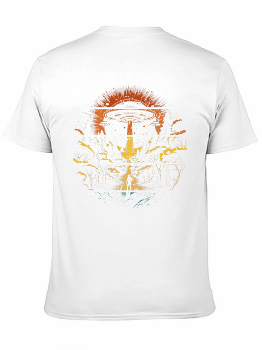 UFO Abduction Graphic T-Shirt - Sci-Fi Tee