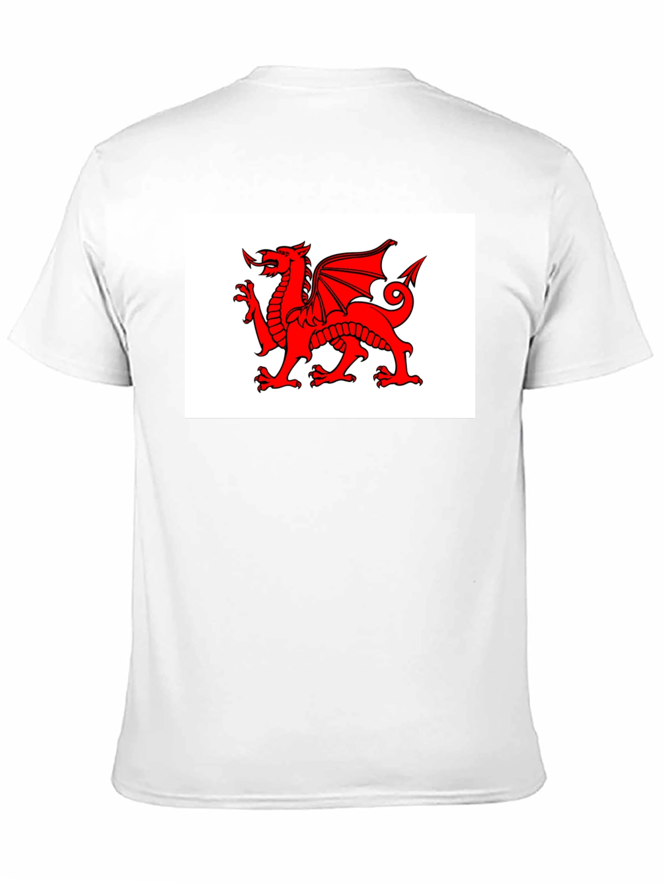 Welsh Dragon Black T-Shirt - Cymru Wales Rugby