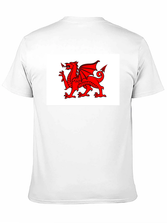 Welsh Dragon Black T-Shirt - Cymru Wales Rugby