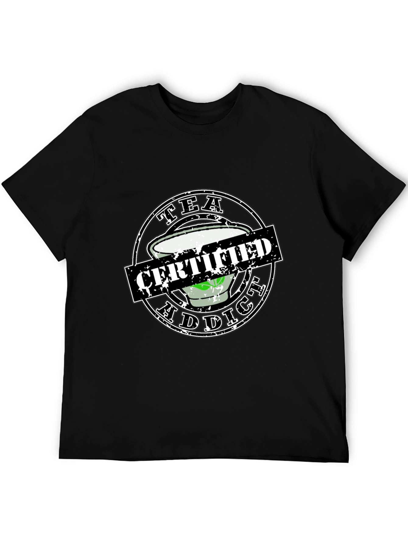 Tea Addict Certified Novelty Graphic Tee