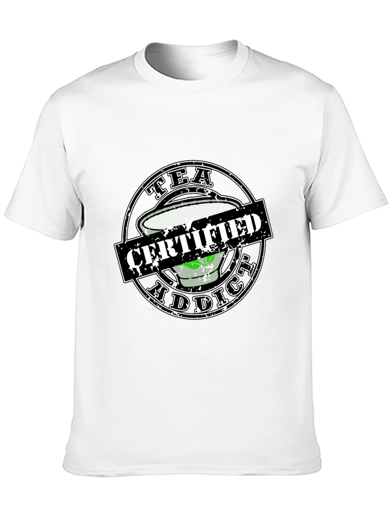 Tea Addict Certified Novelty Graphic Tee