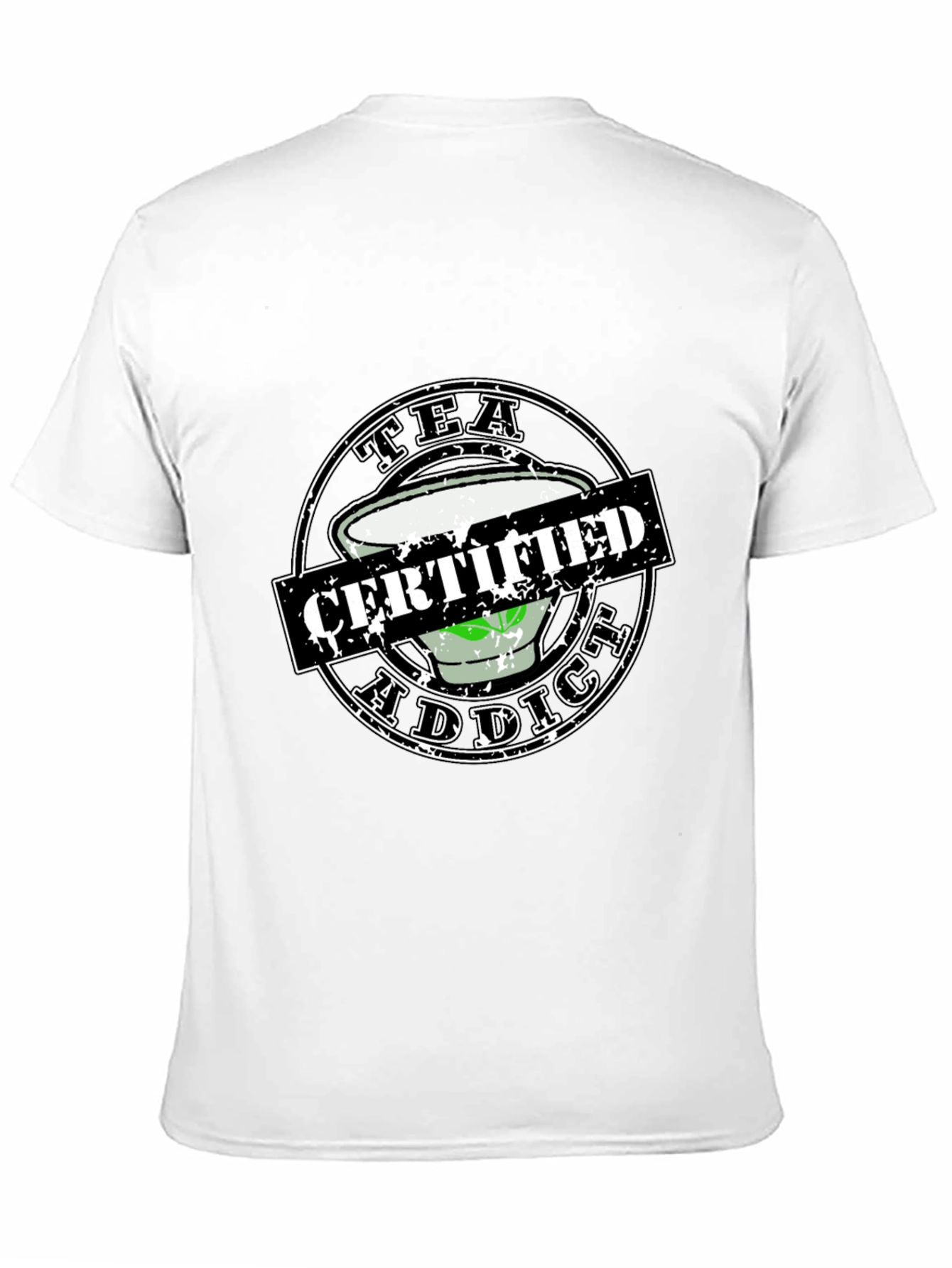 Tea Addict Certified Novelty Graphic Tee